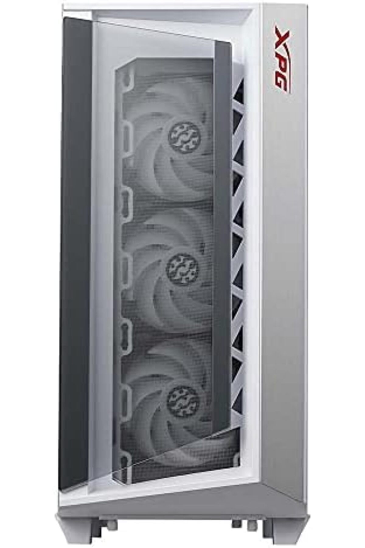 XPG-Cruiser Mid-Tower Aluminum Frame Tempered Glass Panel with Removable Dust Filter PC Case Include 3