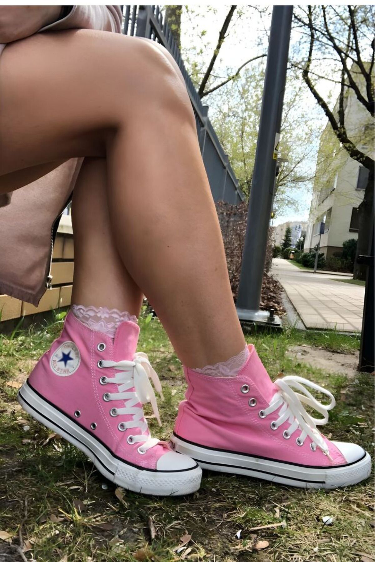 FAVORİSPOR Hafif ve Esnek Uzun Boğazlı Keten Sneaker Zamansız Tasarım