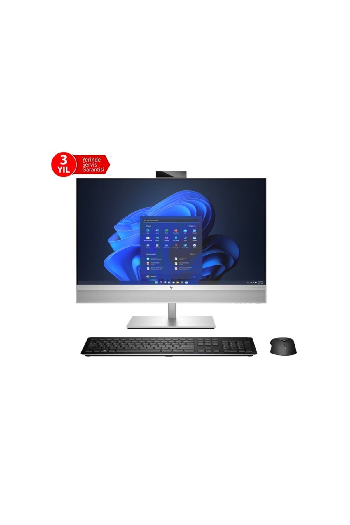 HP 5V8B2ES, EliteOne 870 G9, i9-14900, 27" Dokunmatik Ekran, 32Gb DDR5 Ram, 1Tb SSD, Paylaşımlı