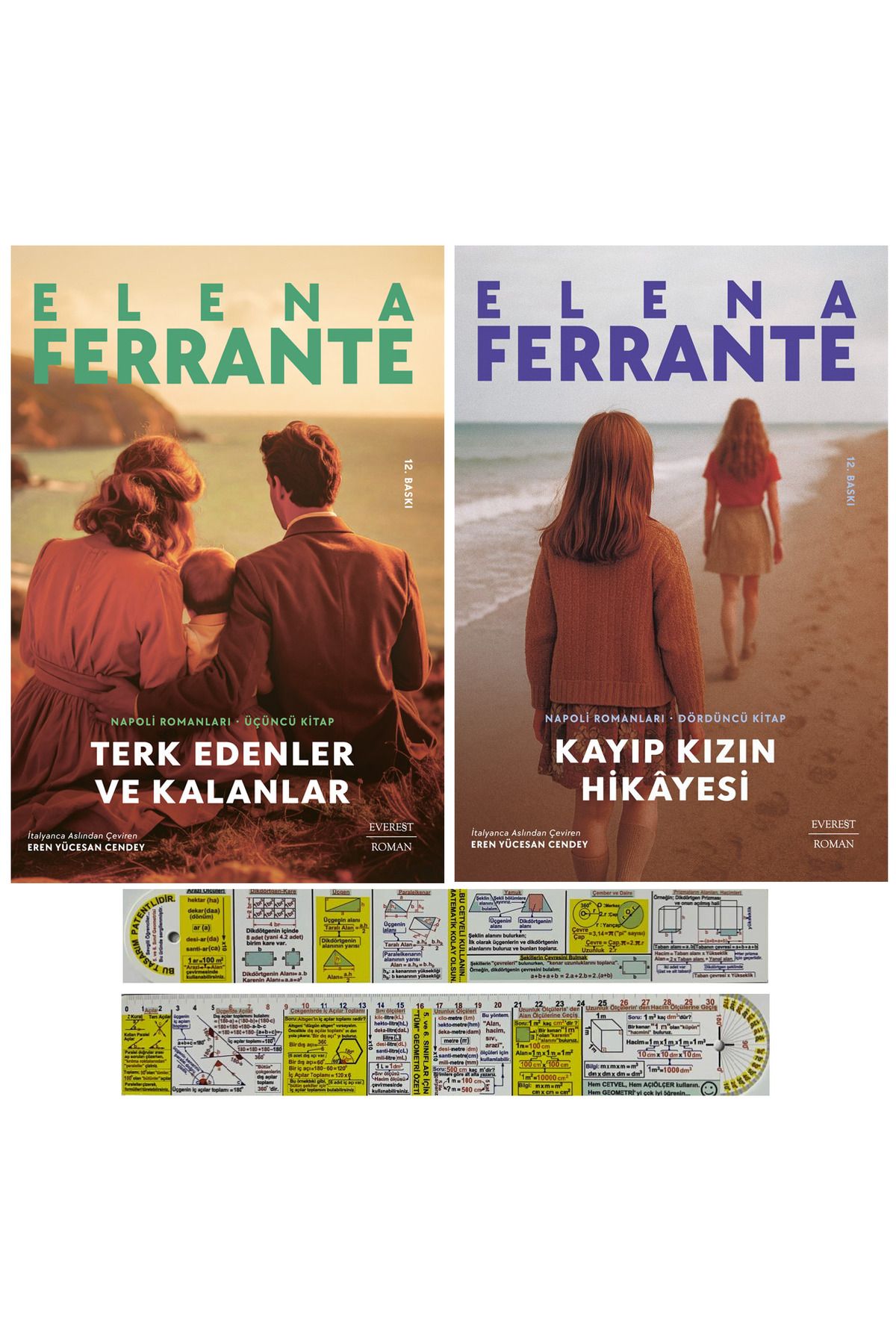 Everest Yayınları Napoli Romanları 3-4. Kitaplar Set Elena Ferrante / Terk Edenler ve Kalanlar - Kayıp Kızın Hikayesi
