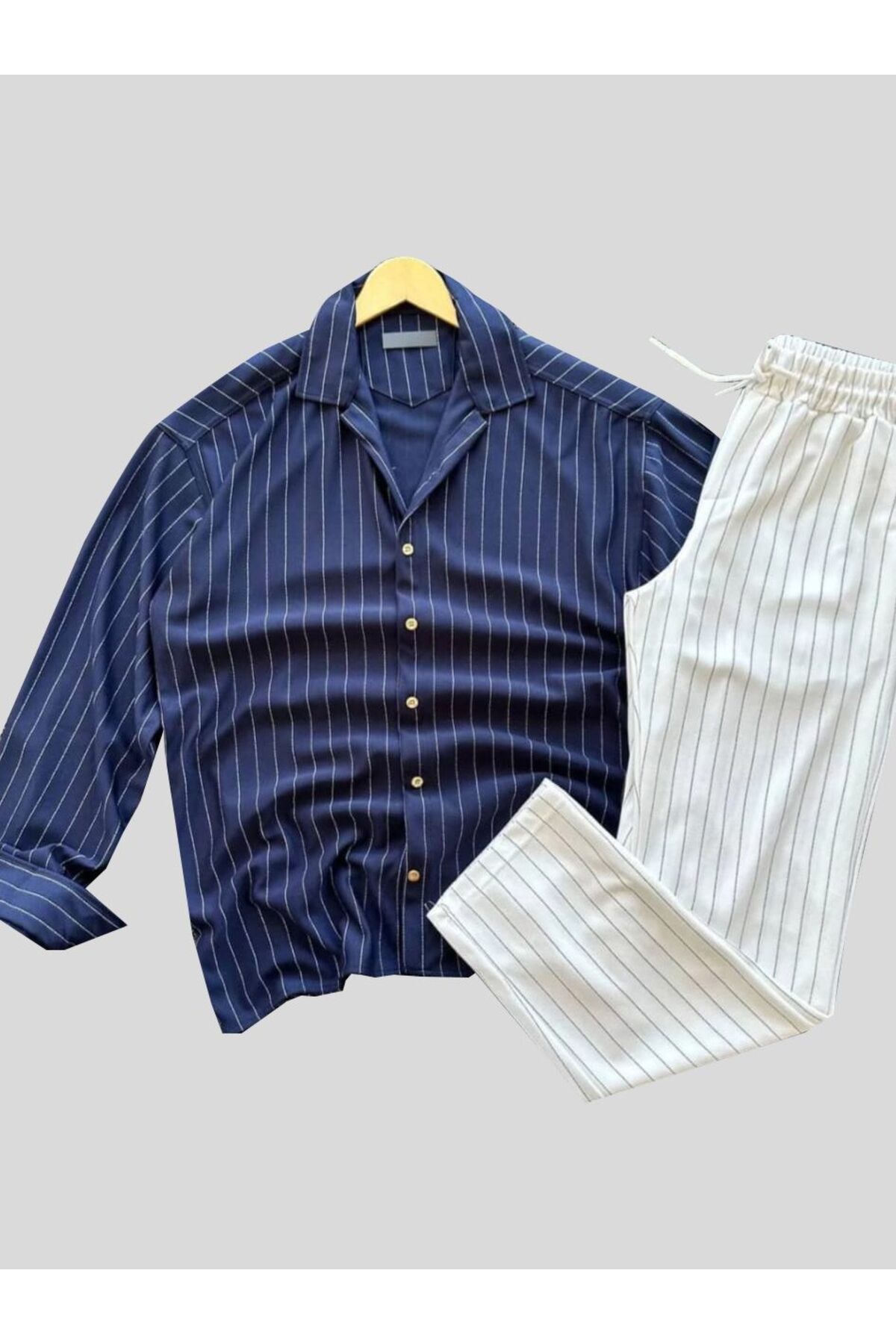 DWN WEAR siyah krep mevsimlik Likralı Unisex Kadın Erkek Uzun Kol Gömlek Eşofman Takım