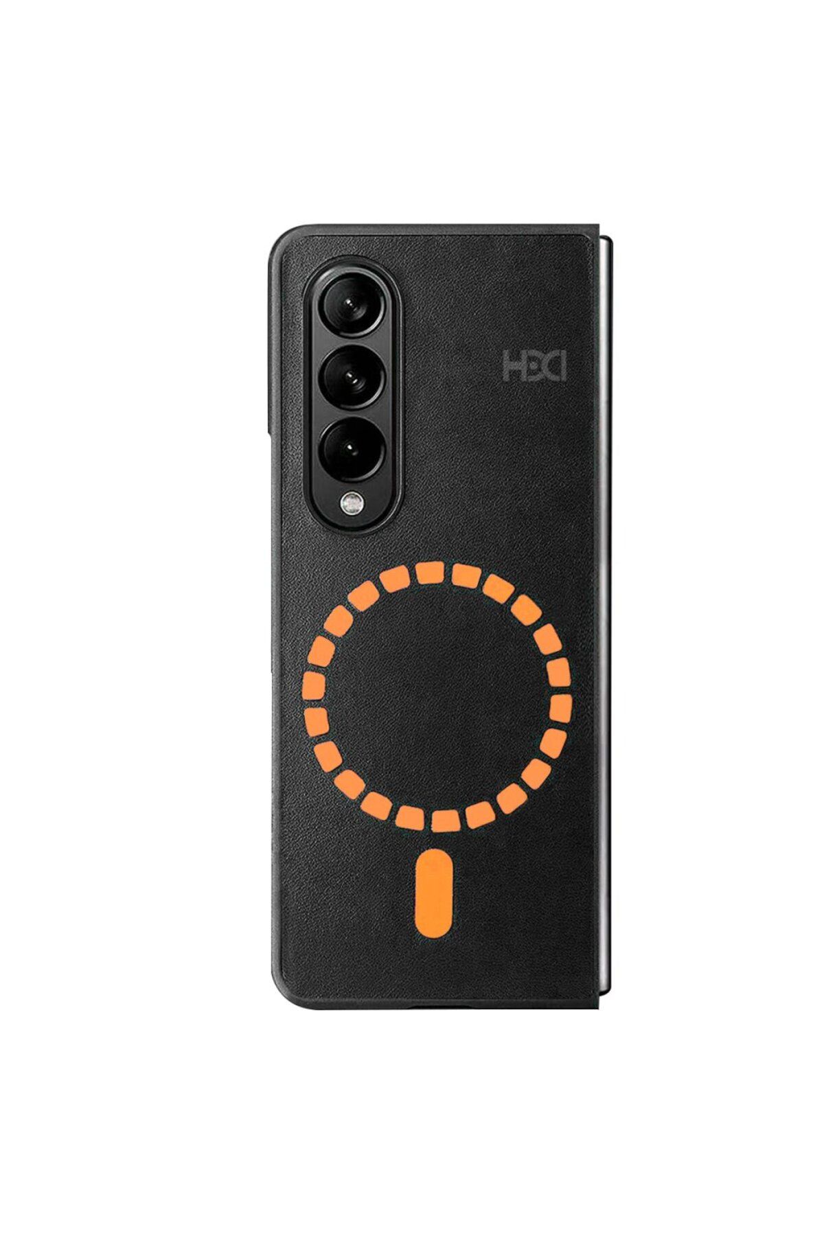 HDD Samsung Z Fold 3 Magneticsafe Telefon Kılıfı - Siyah