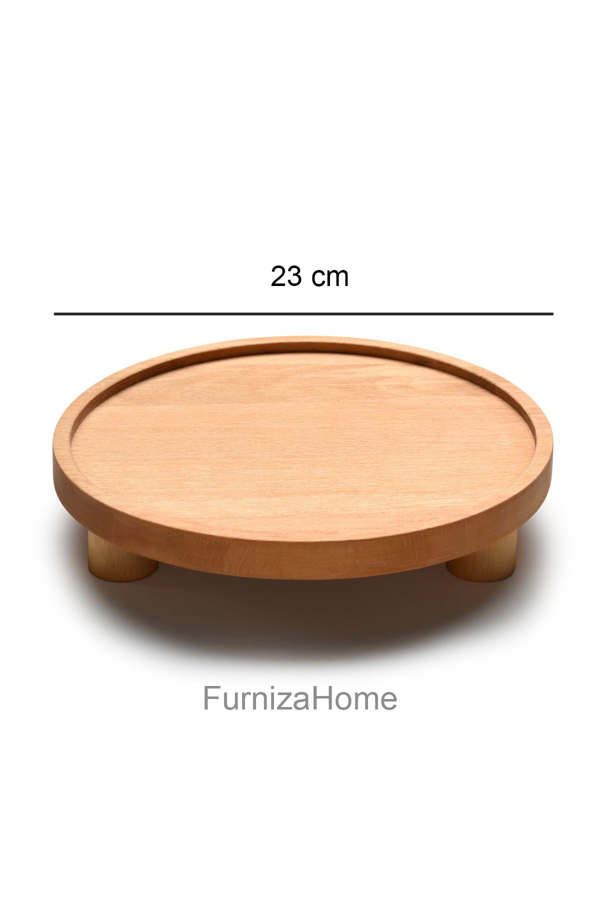 Furniza Home Büyük Ahşap Ayaklı Sunum Tahtası Stand Kek Standı Servis Tabağı Sunumluk Ayaklı Sunumluk Yükseltici