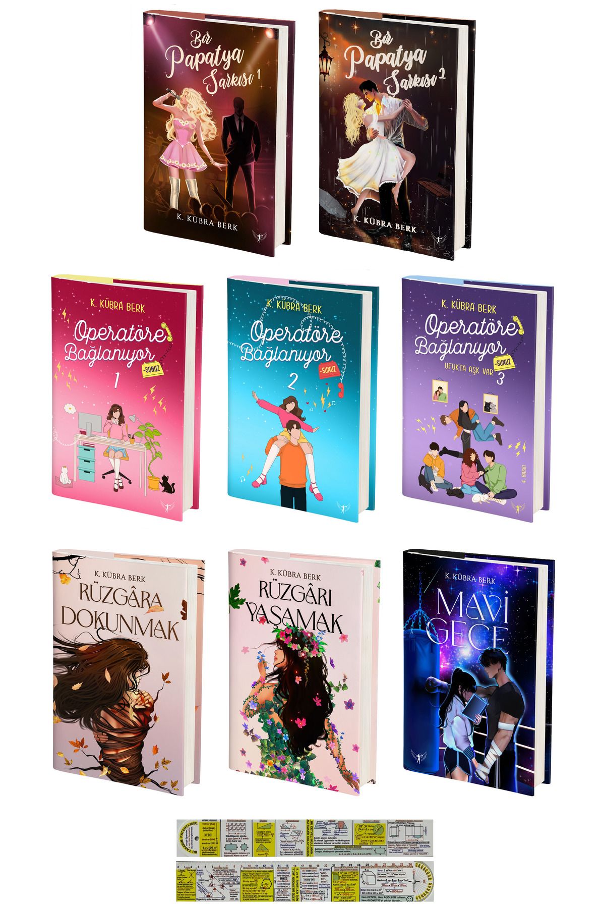 Artemis Yayınları K. Kübra Berk 8 Kitap Set / Bir Papatya Şarkısı-Operatöre Bağlanıyorsunuz-Rüzgar-Mavi Gece (Ciltli)