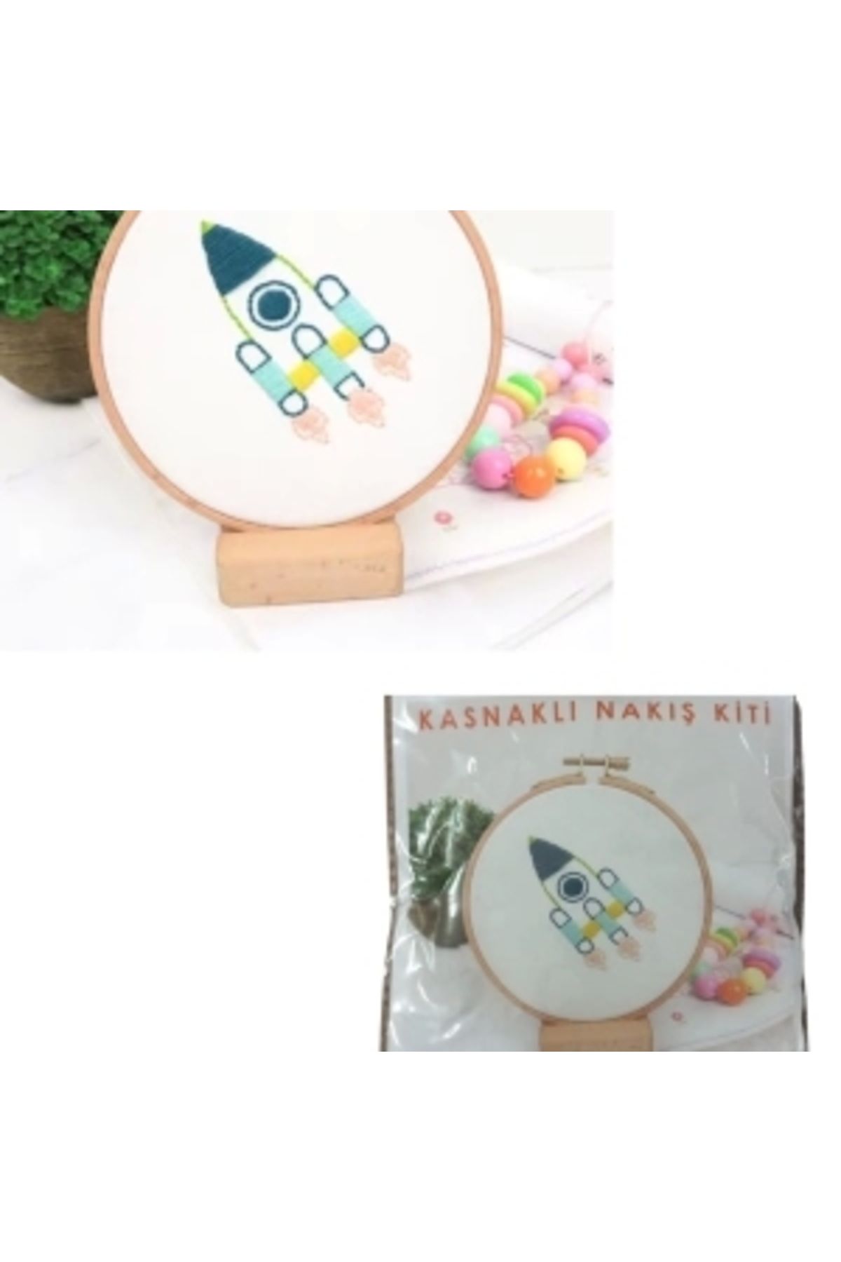 STOREMAX Nakış Kitleri Kasnaklı 8.6 X 6 cm Roket