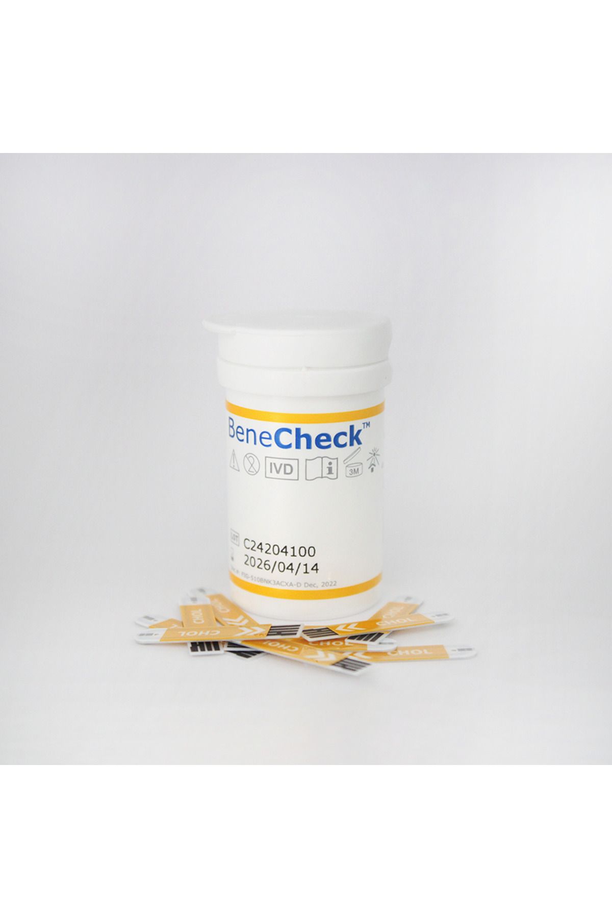 BeneCheck-شرائط اختبار الكوليسترول الكلي BK-C2، 10 شرائط/علبة 1