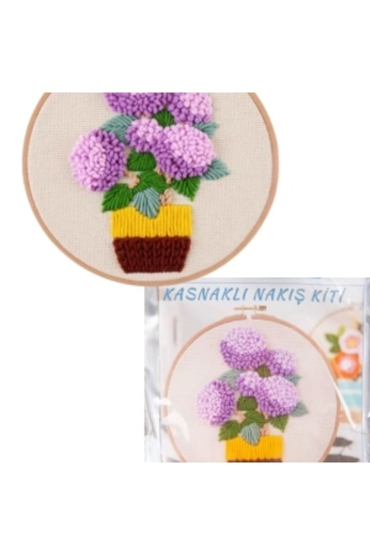STOREMAX Nakış Kitleri Kasnaklı 13.5 X 18.8 cm Ortanca
