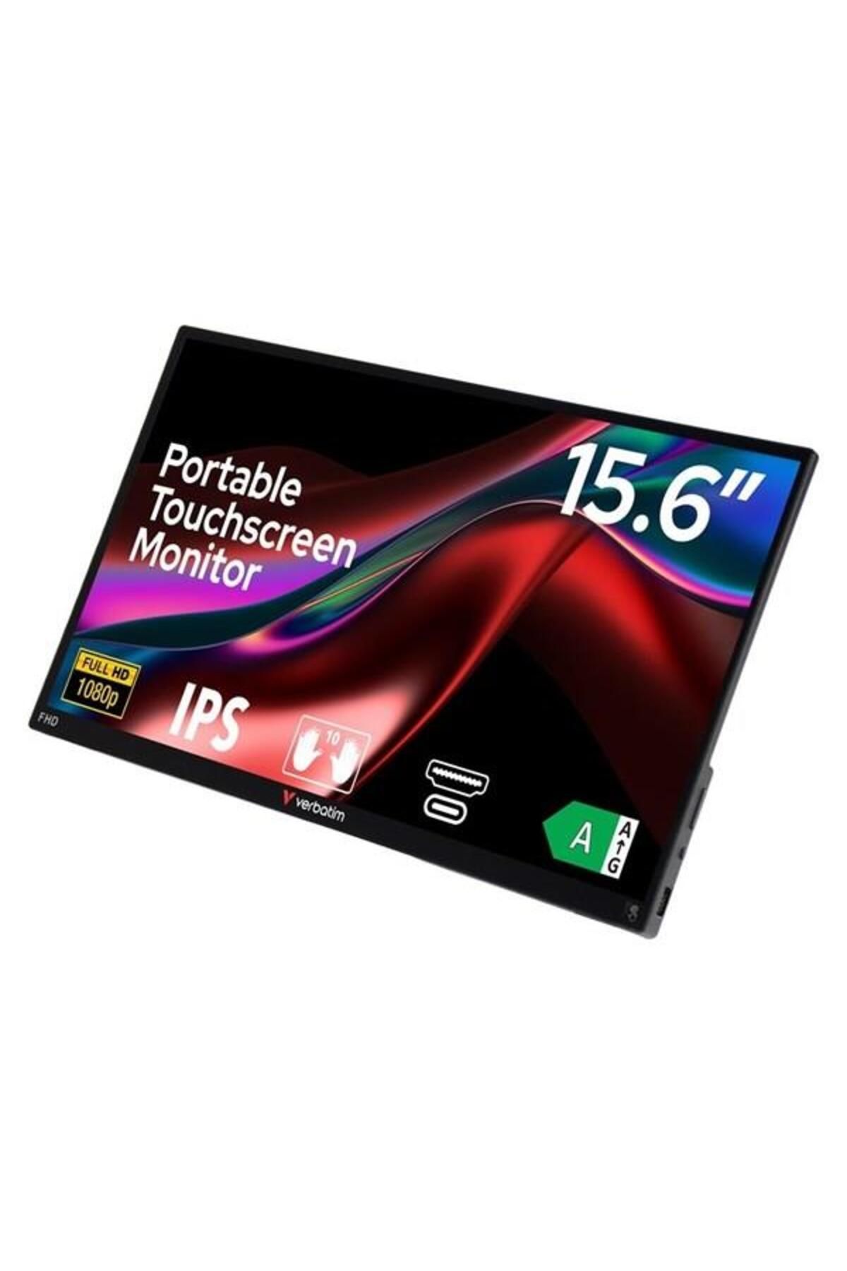 Verbatim 15.6" IPS DOKUNMATIK PMT-15 6MS HDMI-TYPEC TAŞINABİLİR MONİTÖR 1920X1080