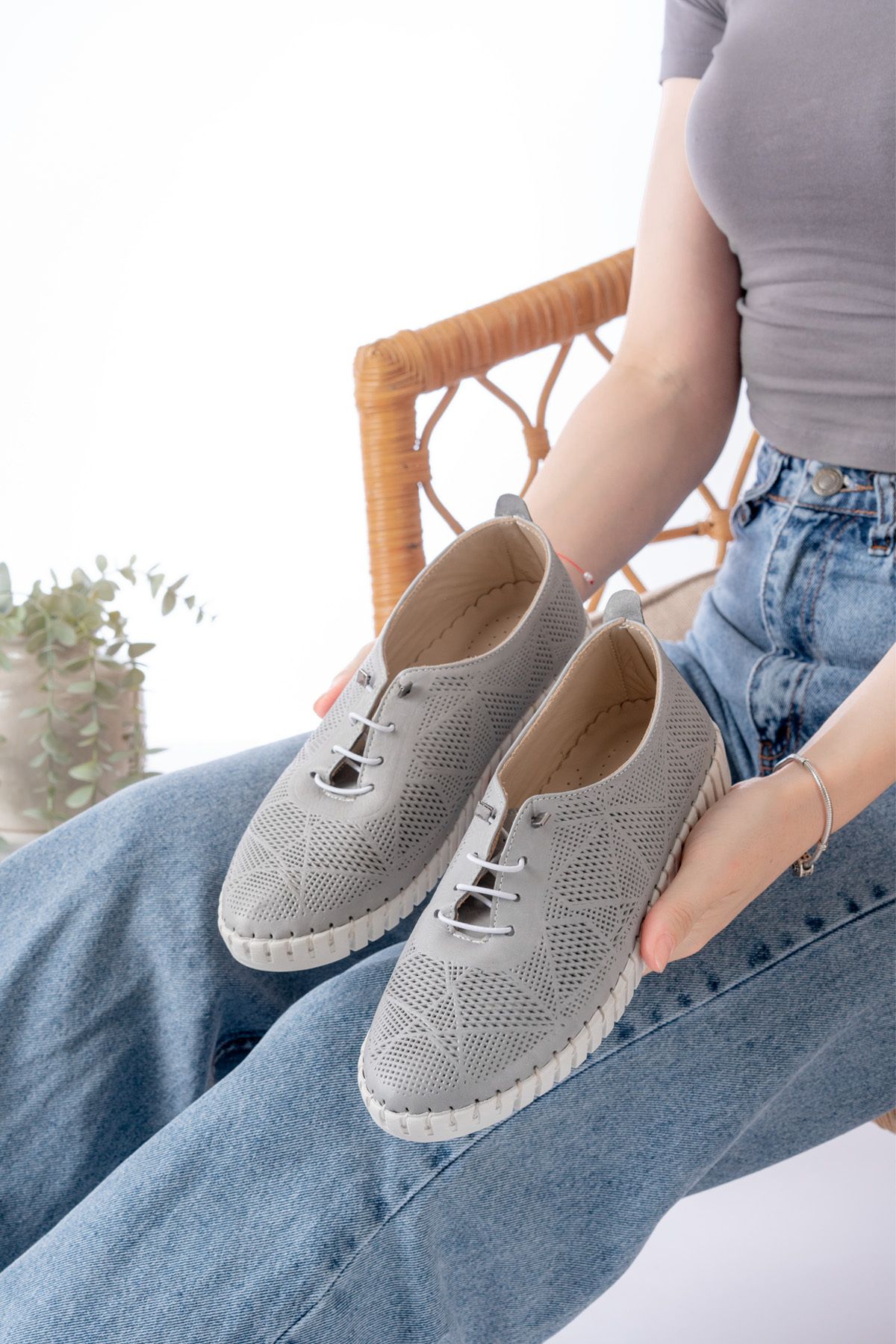 Dericalle shoes Hakiki Deri Kadın Yazlık Ayakkabı