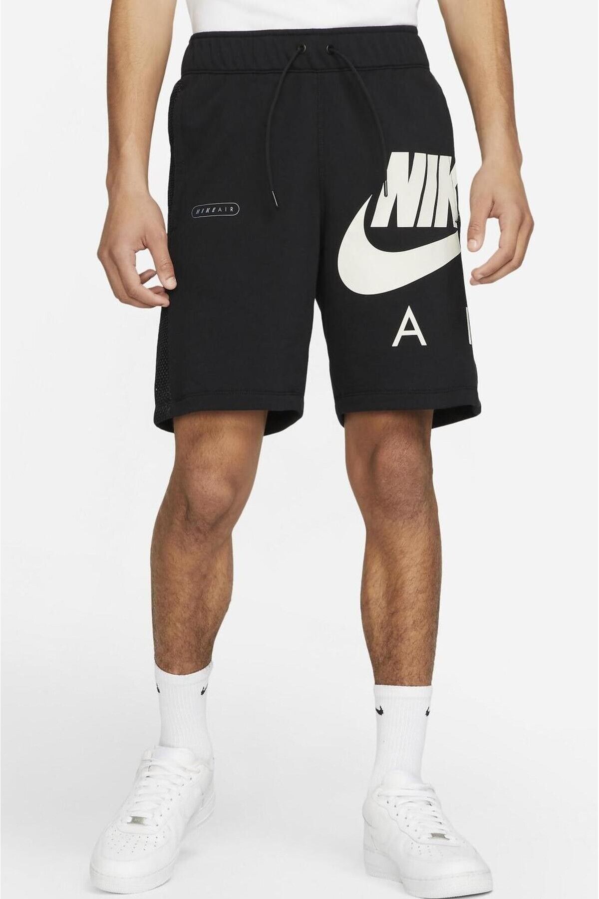 Nike Sportswear Air French Terry Siyah Erkek Şort
