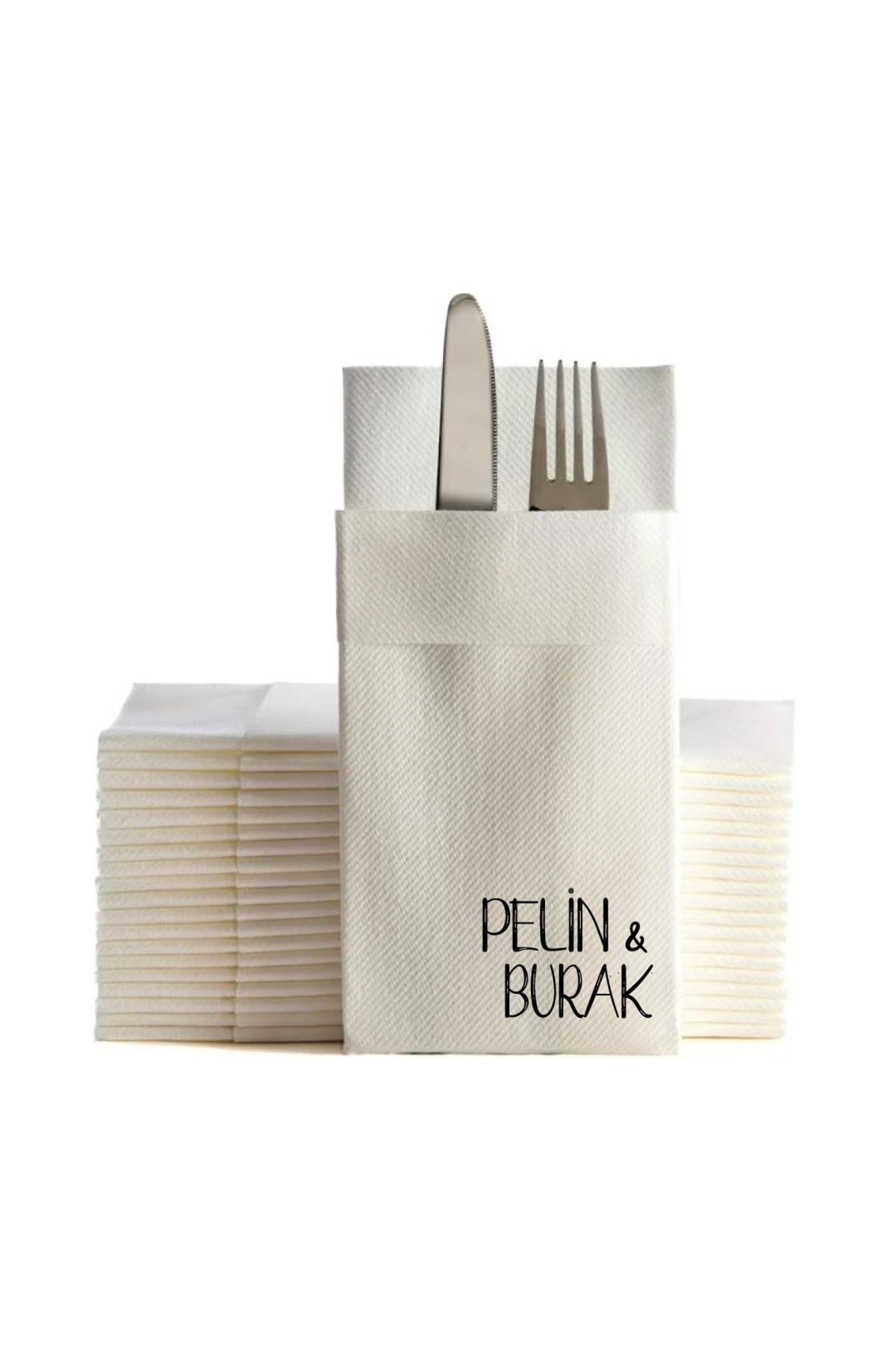 NapkinStore Kişiye Özel Airlaid Peçete 25 Adet - Esora Tasarım NPA12