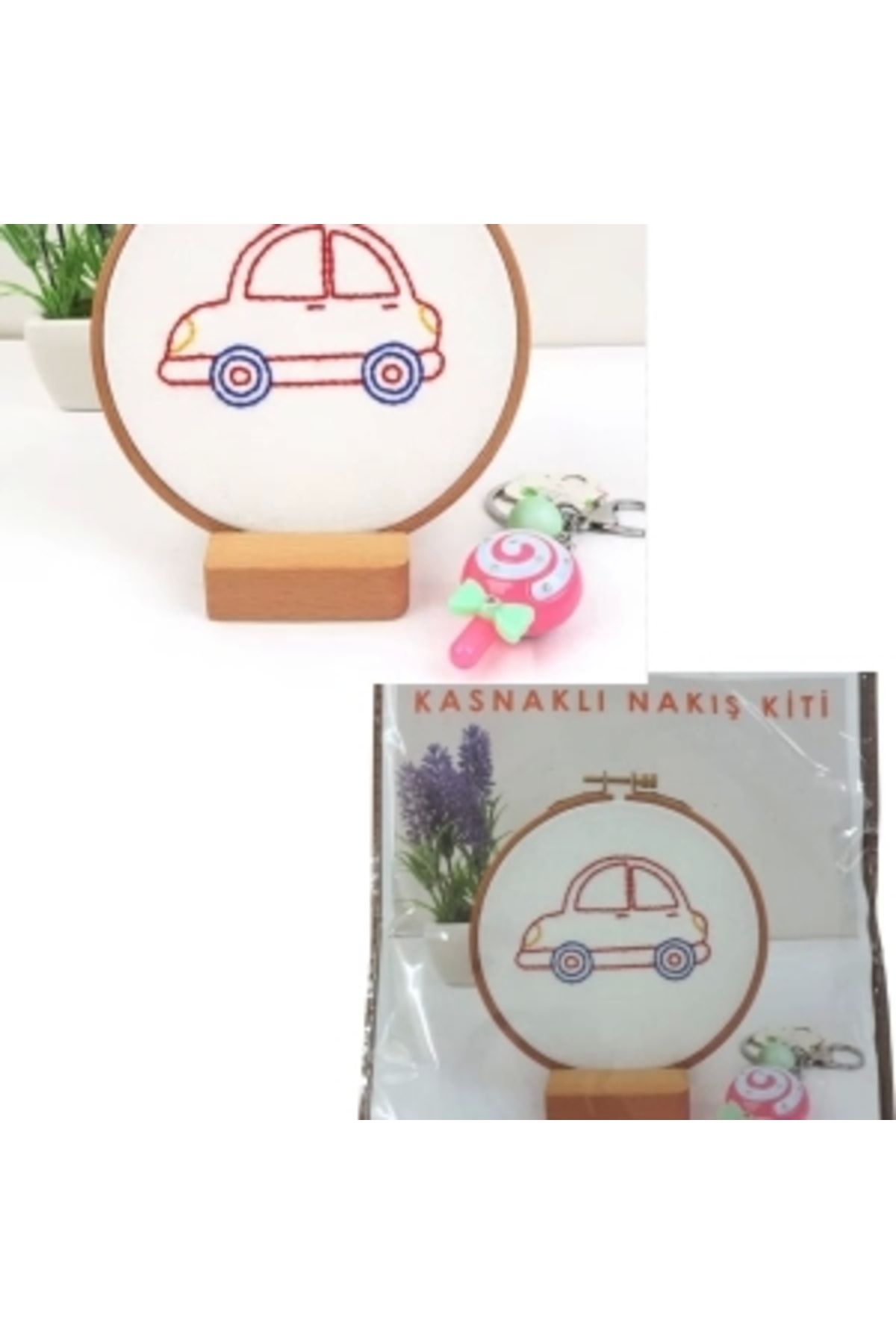 STOREMAX Nakış Kitleri Kasnaklı 8.6 X 6 cm Araba