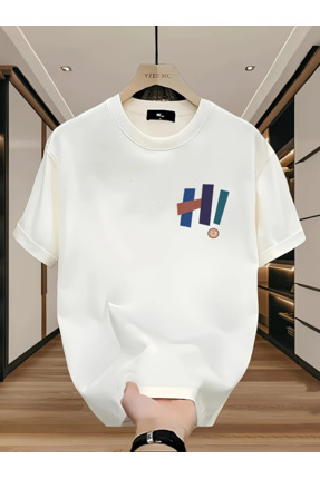 bellanova Erkekler için Rahat Pamuklu T-Shirt