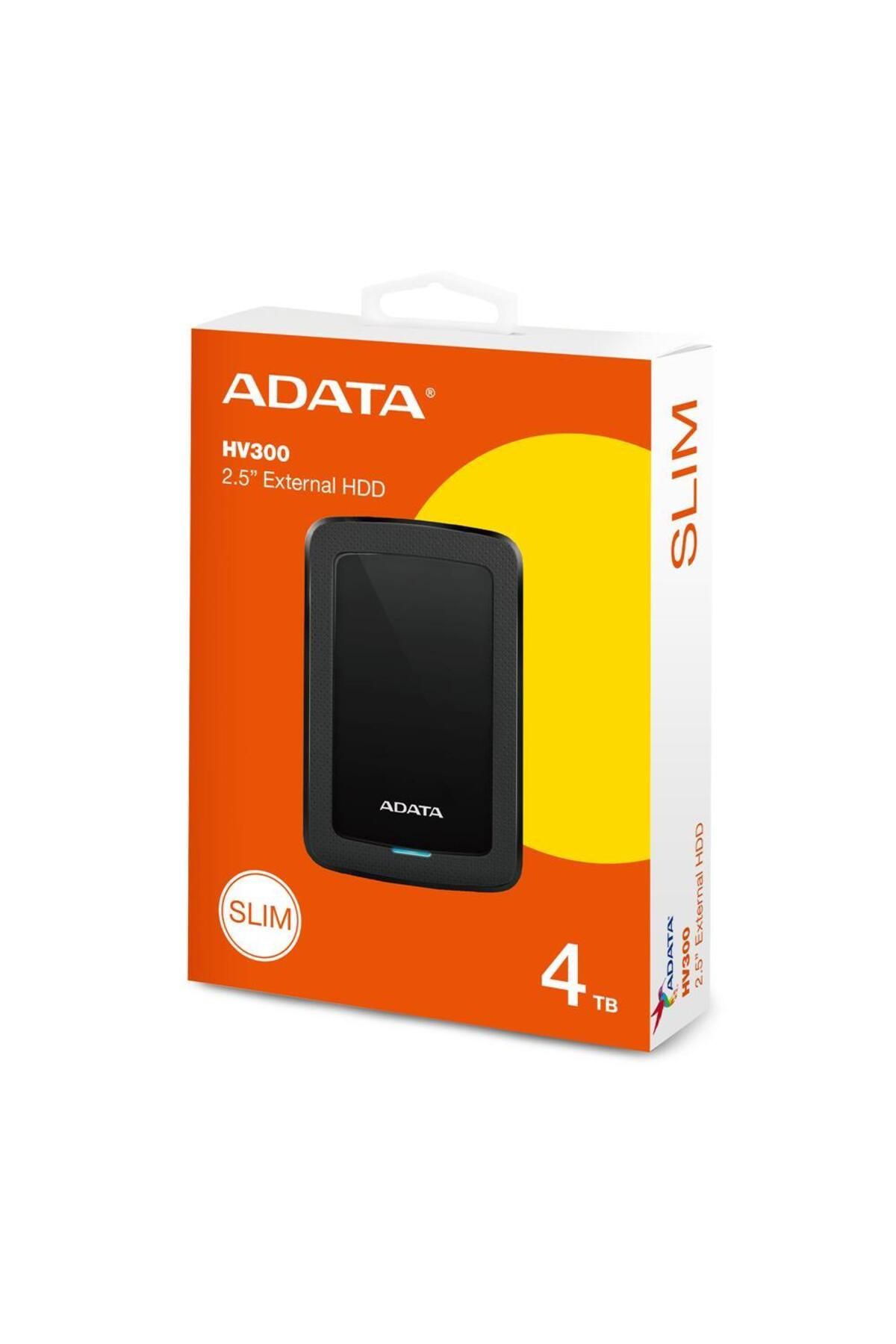 Adata 4Tb AHV300 2.5" Usb 3.2 Gen1 Siyah Harici Harddisk