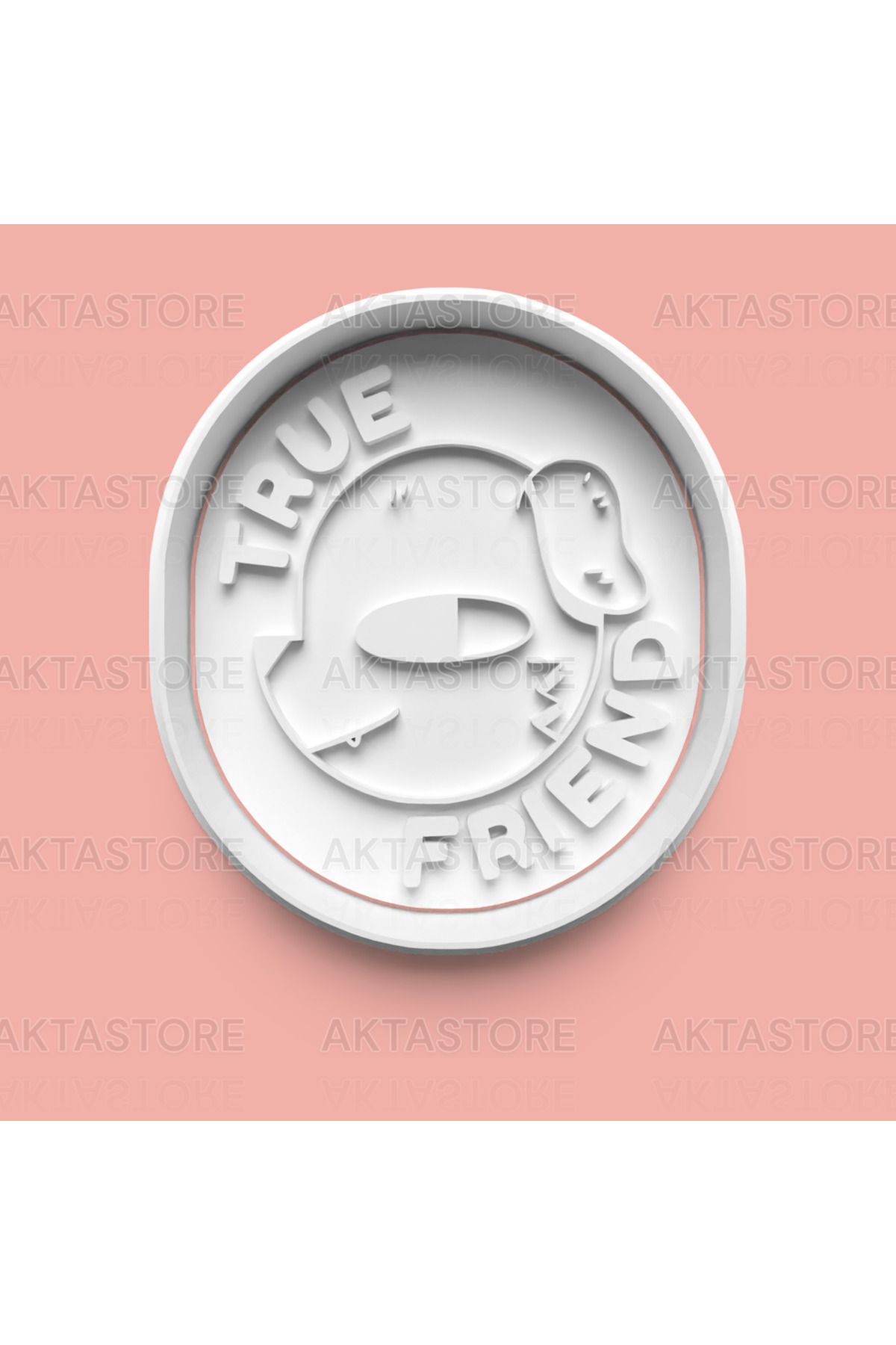 AKTASTORE Gerçek Arkadaş - Dost Figürü Kurabiye Kalıbı
