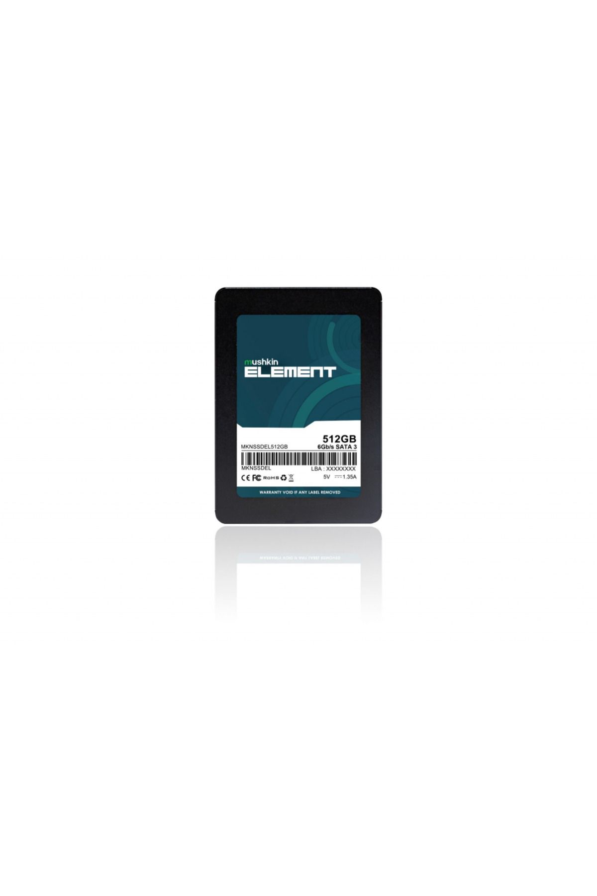 Mushkin ELEMENT, 512GB, 500-450Mb/s, 2.5", SATA3, SSD (MKNSSDEL512GB)