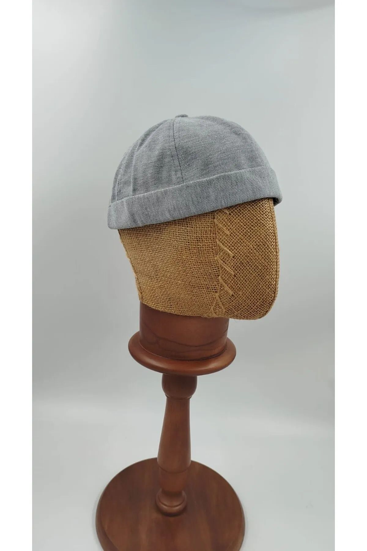 MARBERRY Gri Sipersiz Kep Coni Unisex Şapka