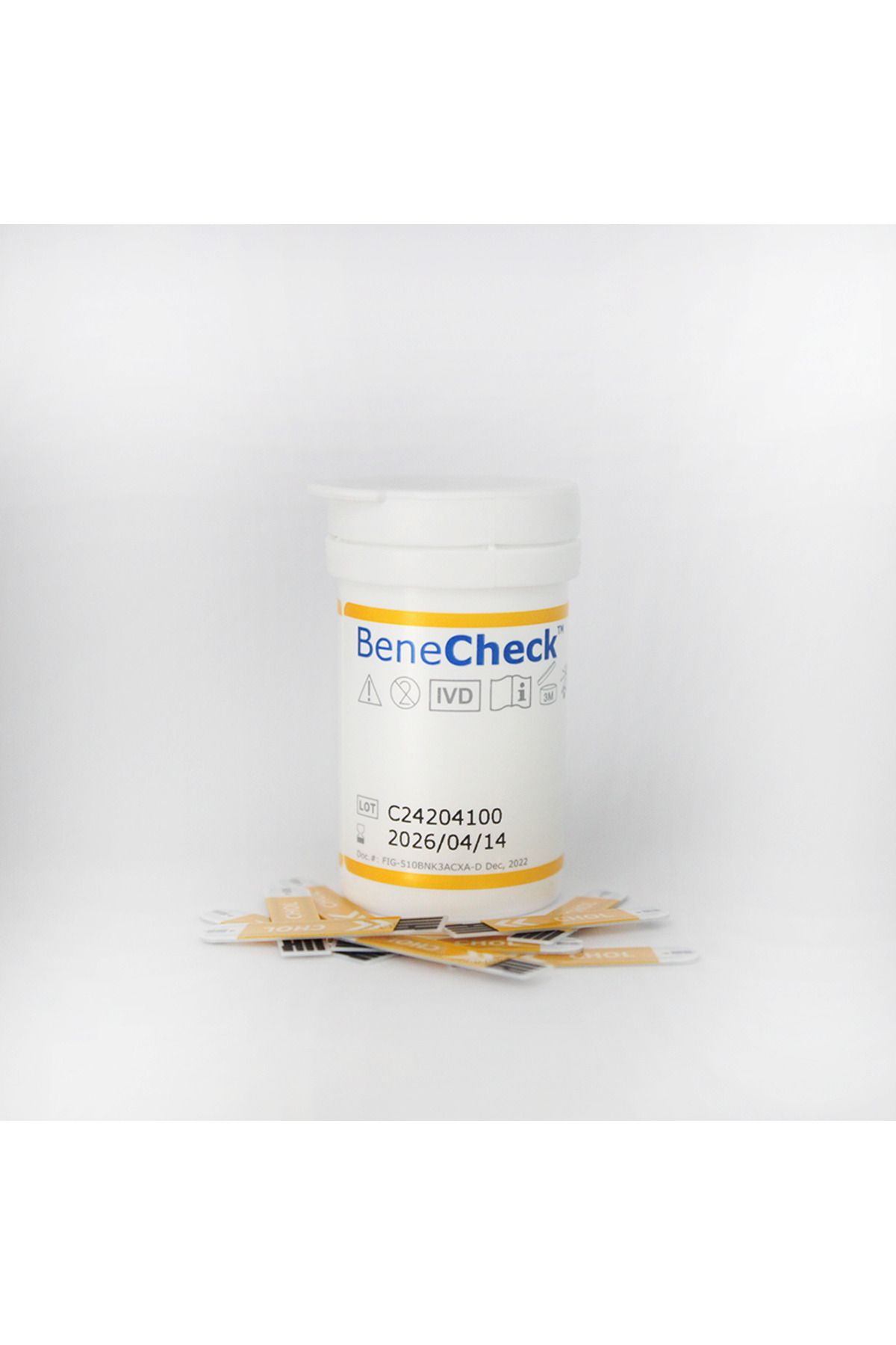 BeneCheck-شرائط اختبار الكوليسترول الكلي BK-C2، 10 شرائط/علبة 2