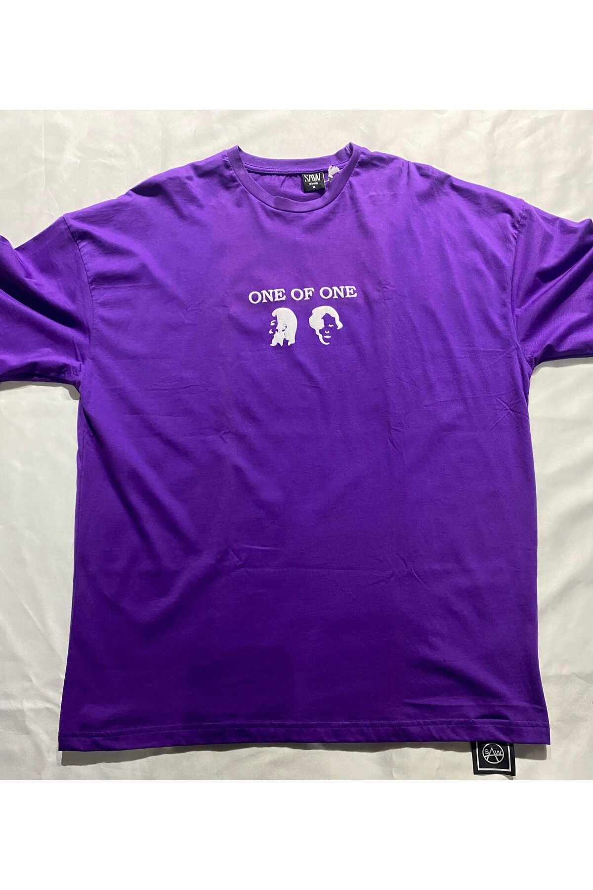 Saw Tshirt Mor One Of One Arkası Killing The Silence Baskılı Oversize