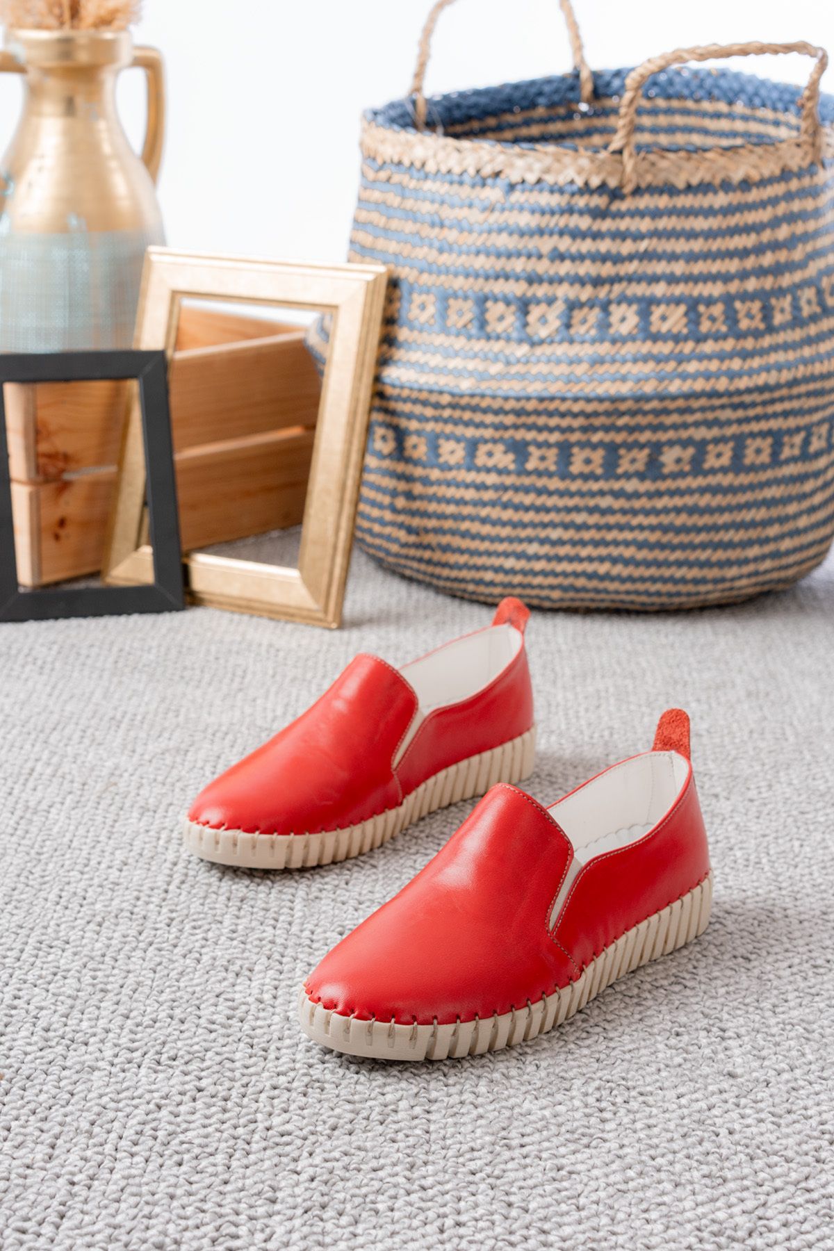 Dericalle shoes Hakiki Deri Kadın Yazlık Ayakkabı