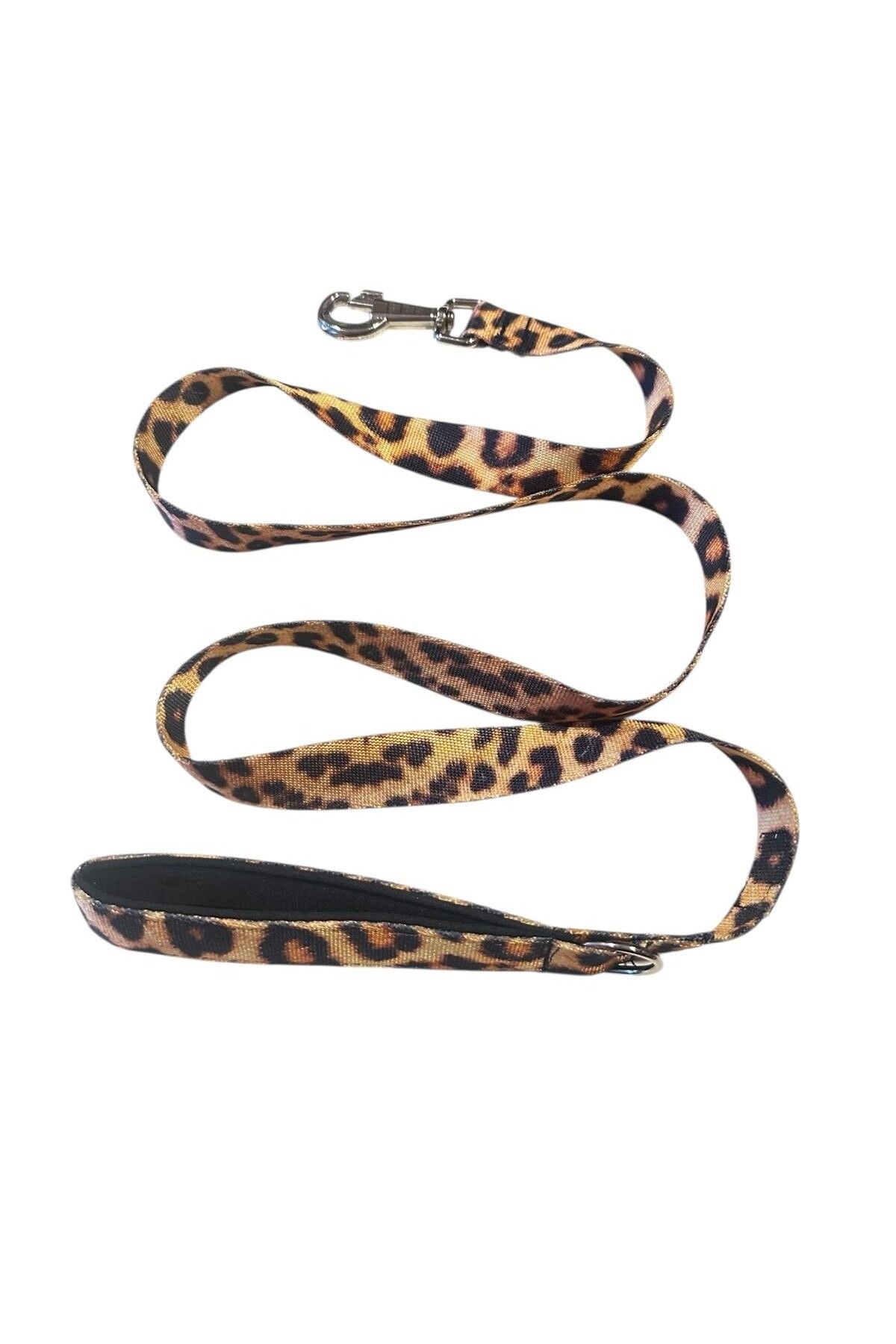 collars and paws Wild Leopard Köpek Gezdirme Kayışı 120 cm x 2,5 cm