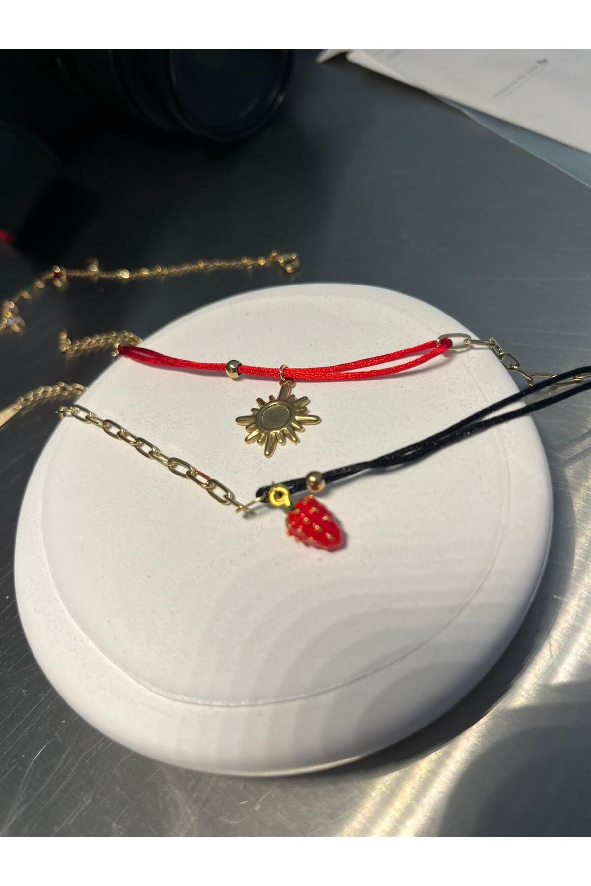 BeGa store Kadın güneş detaylı çelik ipli halhal