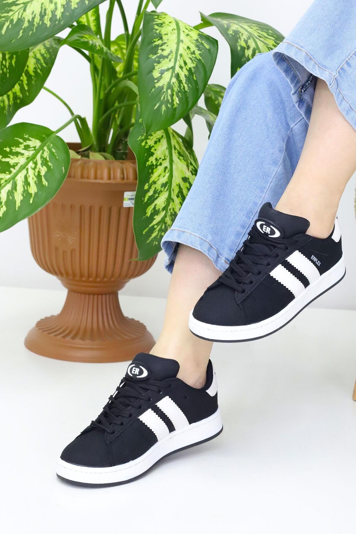 Campus ER-00ss Black kadın Günlük Sneaker Spor Ayakkabı