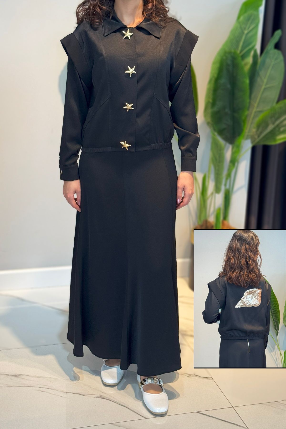 Missemramiss Ceket Etek Takım 4821 Siyah