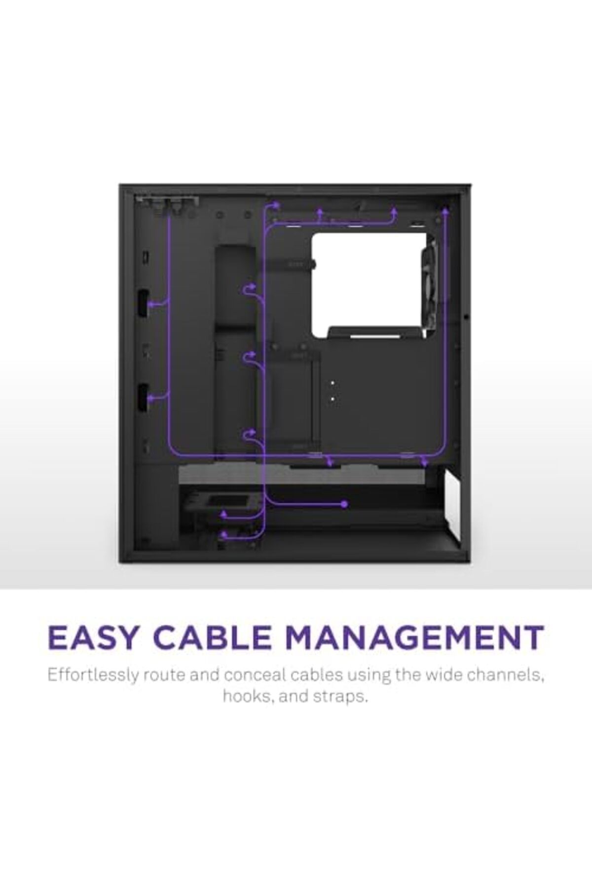 Nzxt-H5 Flow RGB 2024 Compact ATX Mid-Tower Gaming Case - High Airflow - F360 RGB Core CV Included - 8