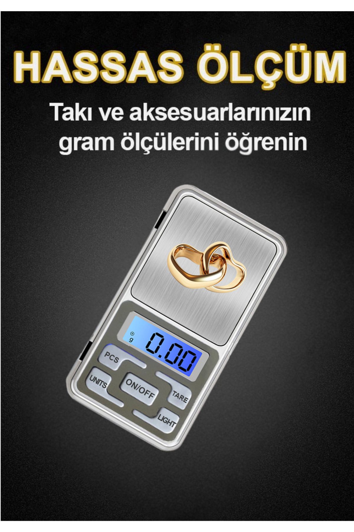 harry 500gr 0.01 Tam Hassas Terazi Eczane Kuyumcu Modeli 2xAAA Pilli Mutfak Tartısı