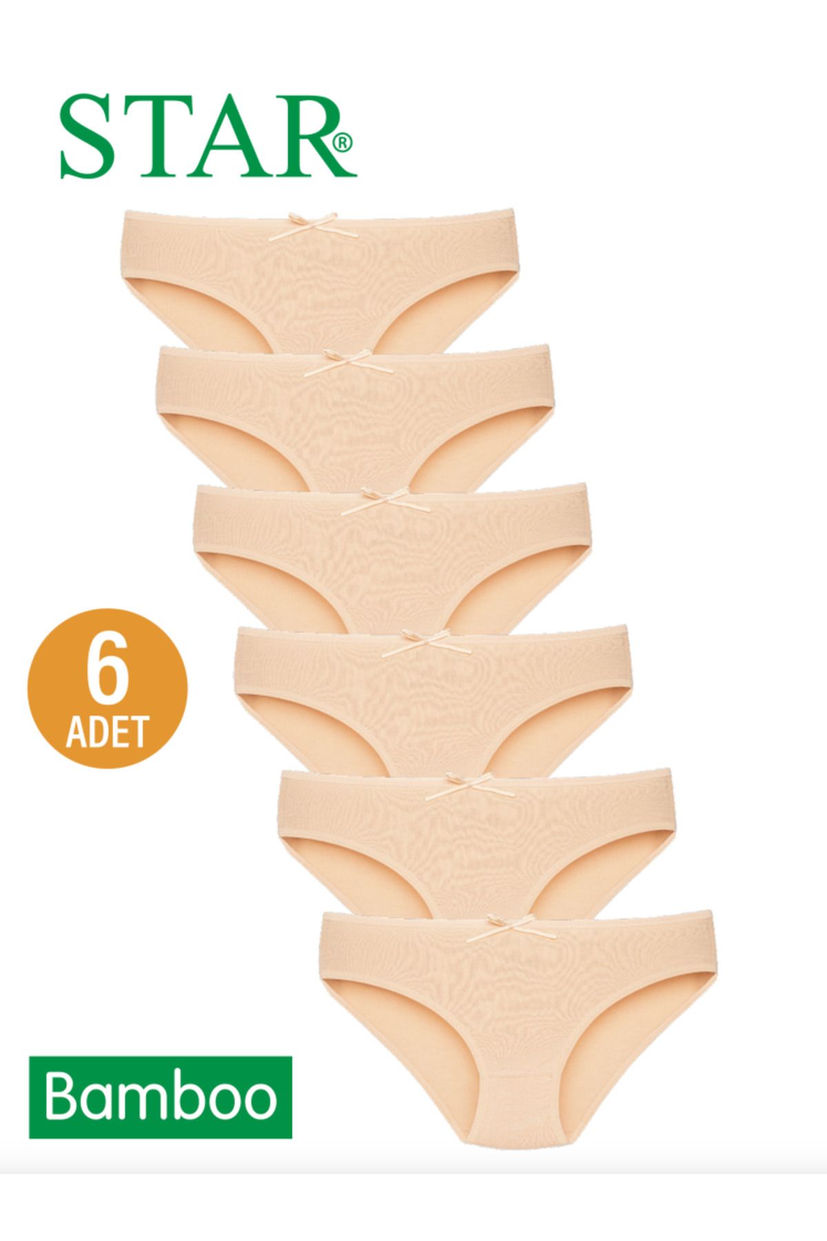 Star 6 LI KADIN TEN ORGANİK BAMBU BİKİNİ KÜLOT