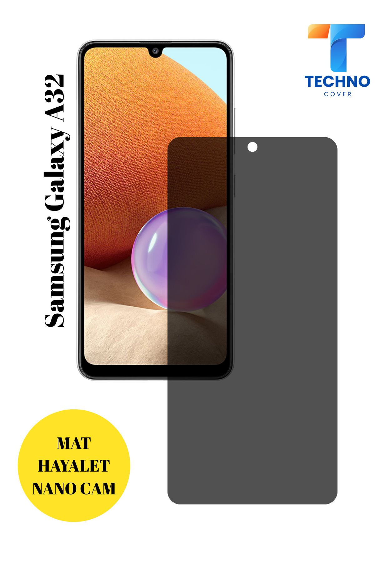 foxpower Samsung A32 Mat Hayalet Nano Cam Darbelere Karşı Dayanıklı Esnek Nano Ekran Koruyucu
