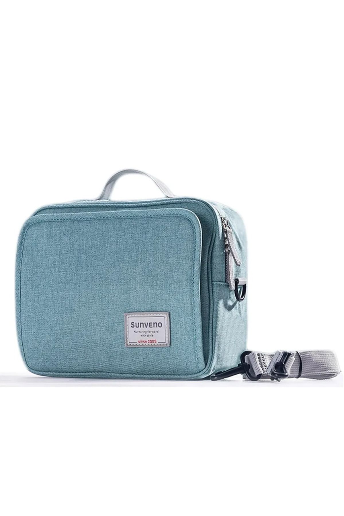 SUNVEO Büyük Yeşil Bebek Bezi Değiştirme Clutch Çantası
