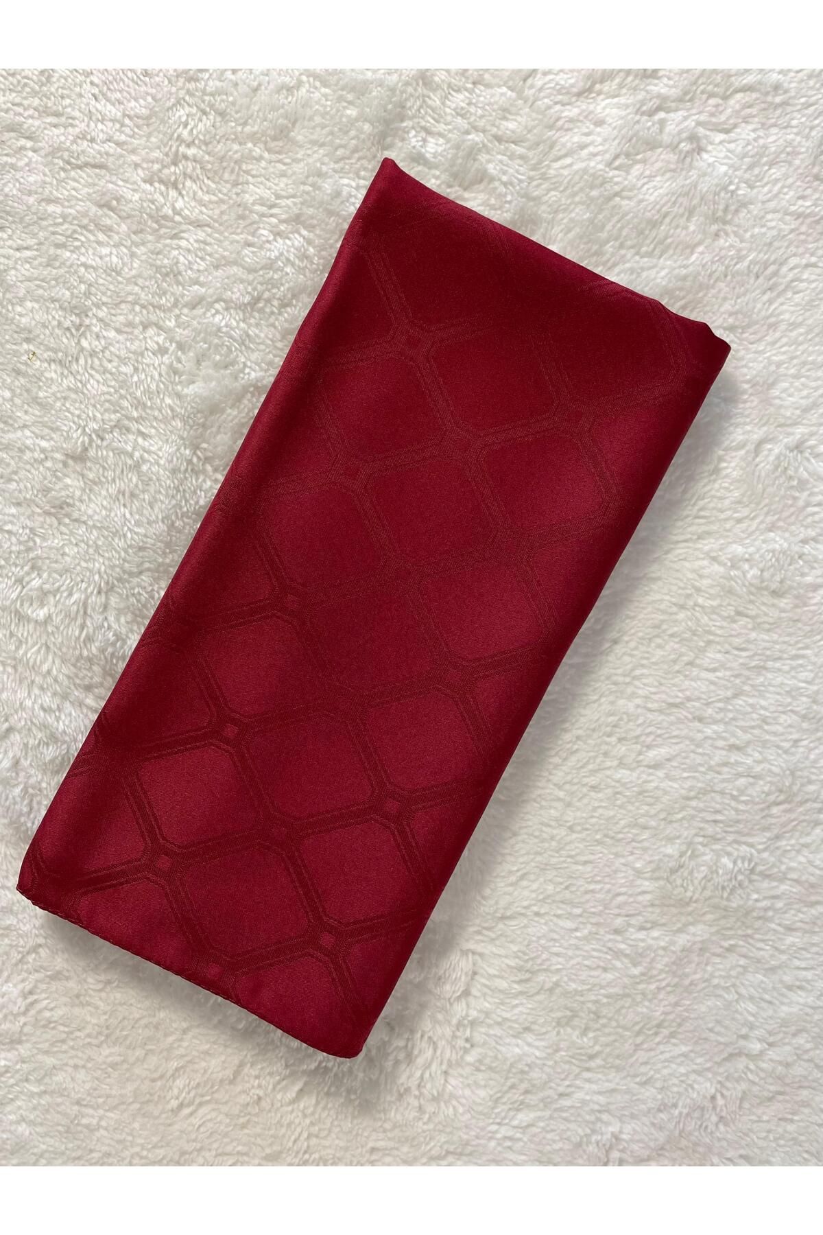 MENESSA İpeksi Jakar Eşarp Diamond Desen Bordo