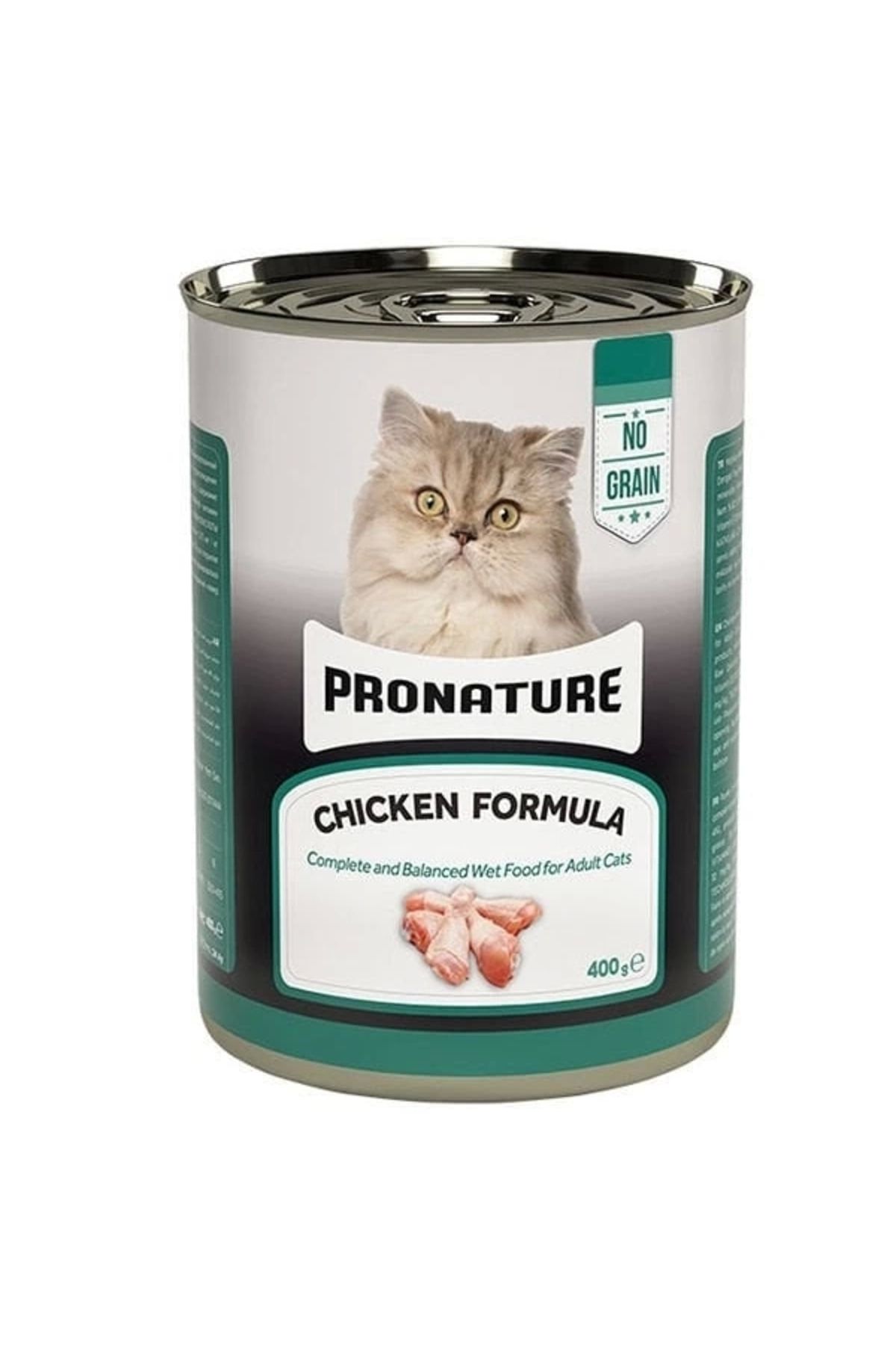 YNT İthalat Pronature Tahılsız Tavuklu Ezme Yetişkin Konserve Kedi Maması 400 Gr
