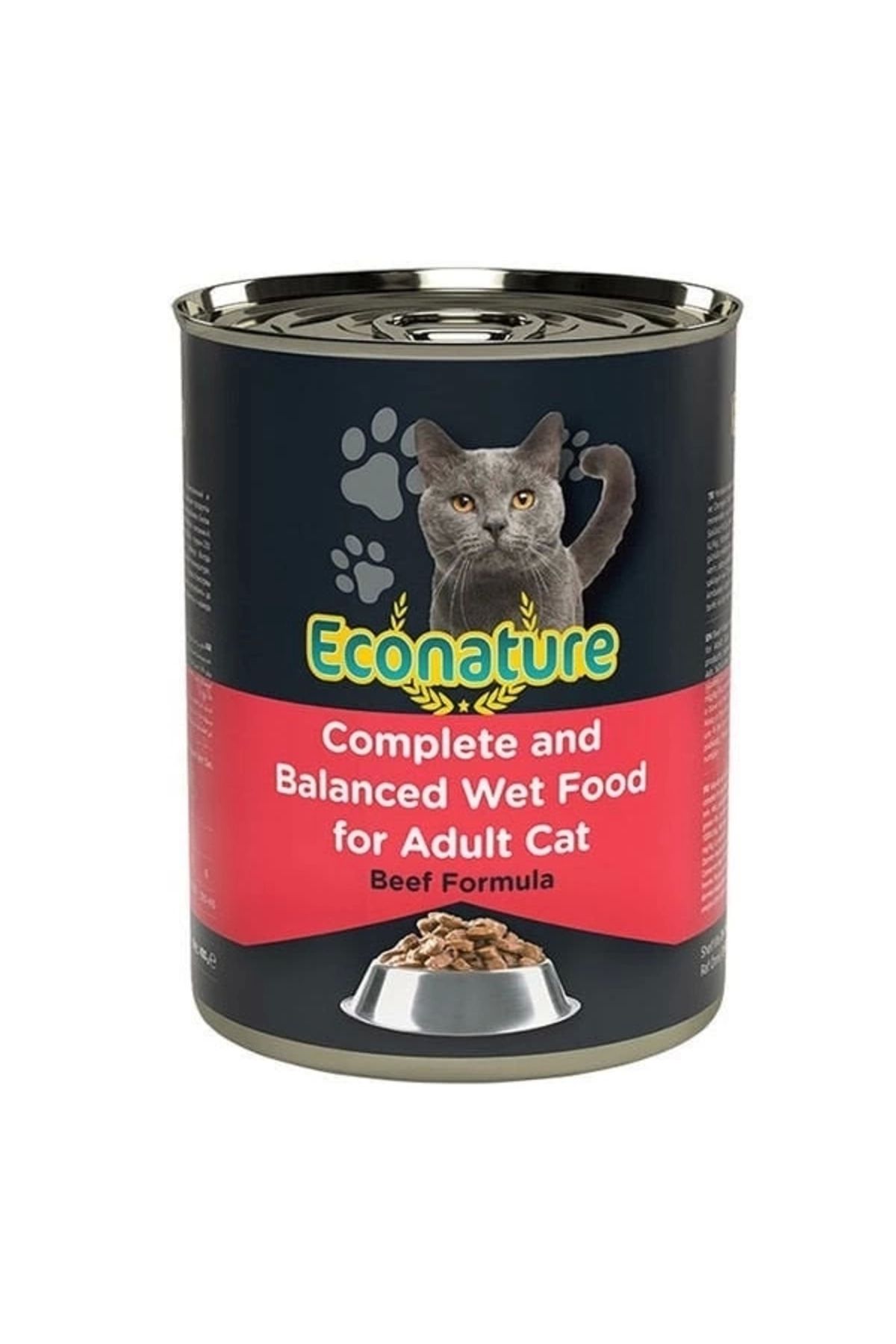 YNT İthalat Econature Sığır Etli Yetişkin Konserve Kedi Maması 400 Gr