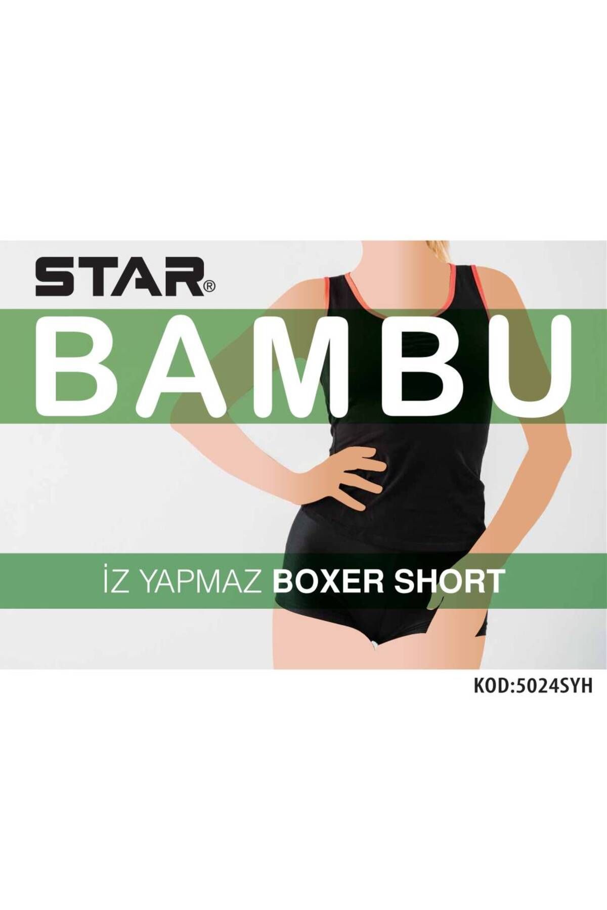 Star 3 LÜ KADIN BAMBU BOXER KÜLOT