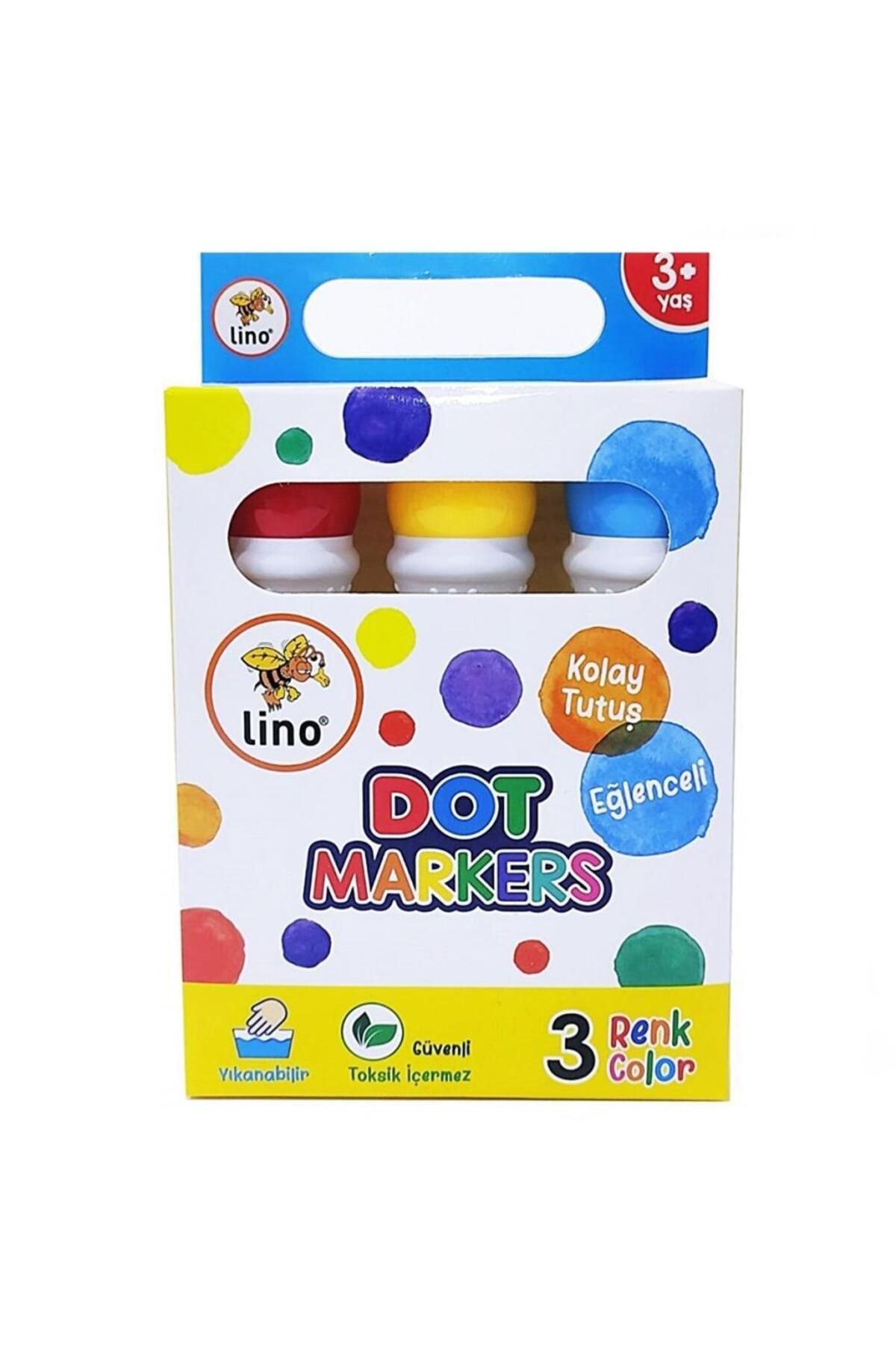 Yuba Avm Nessiworld Lino Dot Markers 3'lü Yıkanabilir
