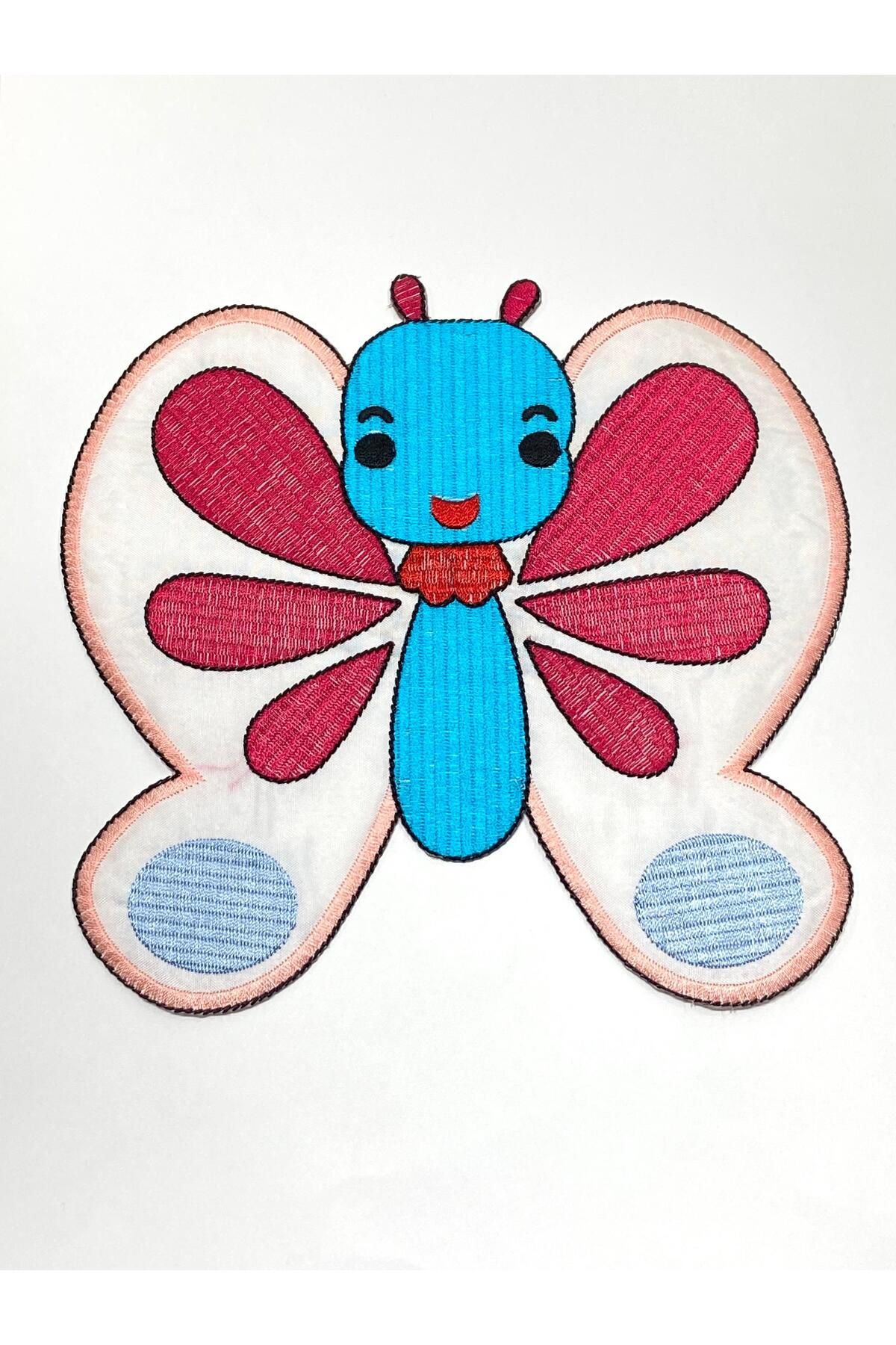 karantuhafiye Bebek Battaniye Aplikesi / Bebek ve Çocuk Aplikesi / Büyük Boy / Kelebek