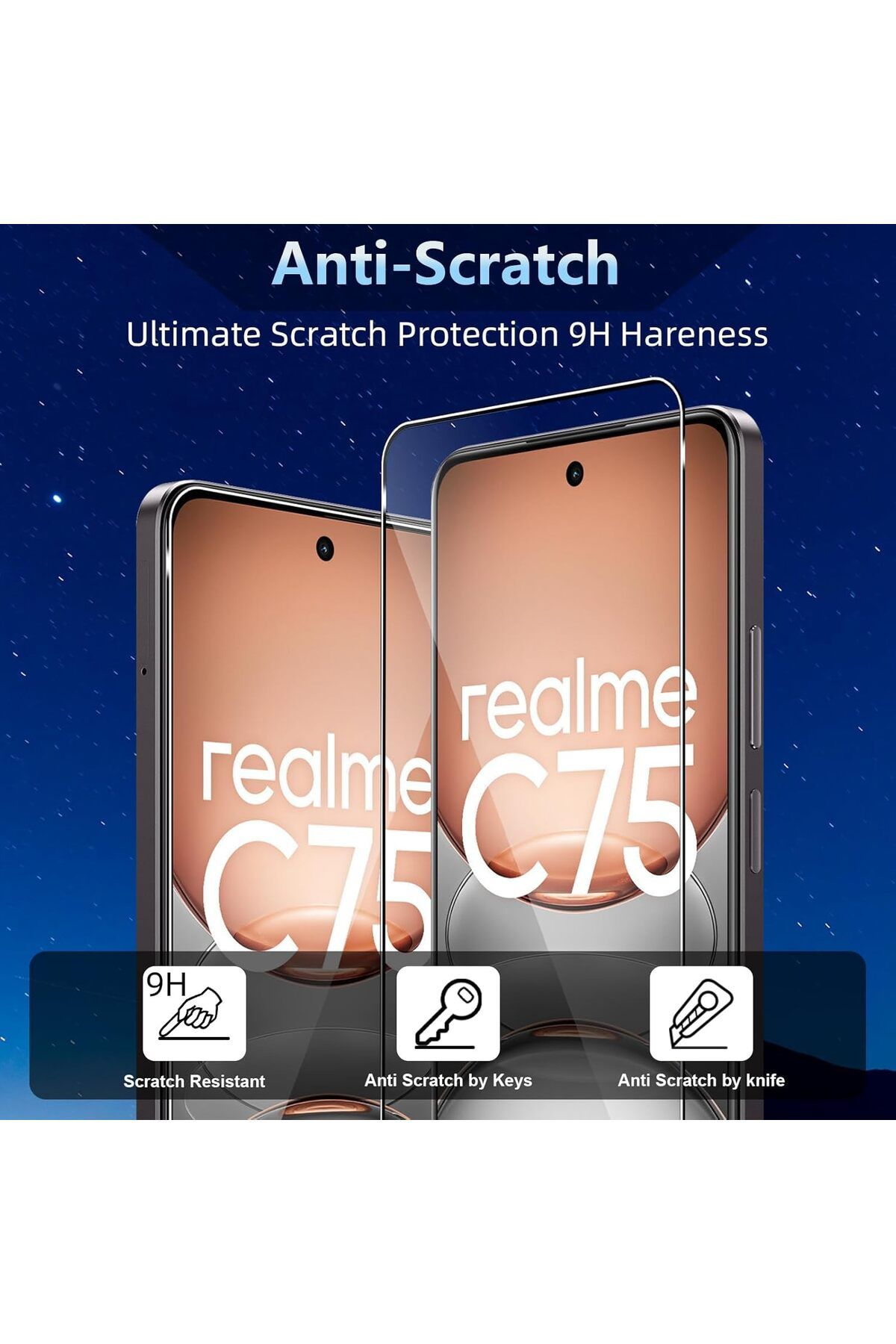 aheaks Realme C75 Nano Ekran Koruyucu Nano Cam - İnce ve Esnek