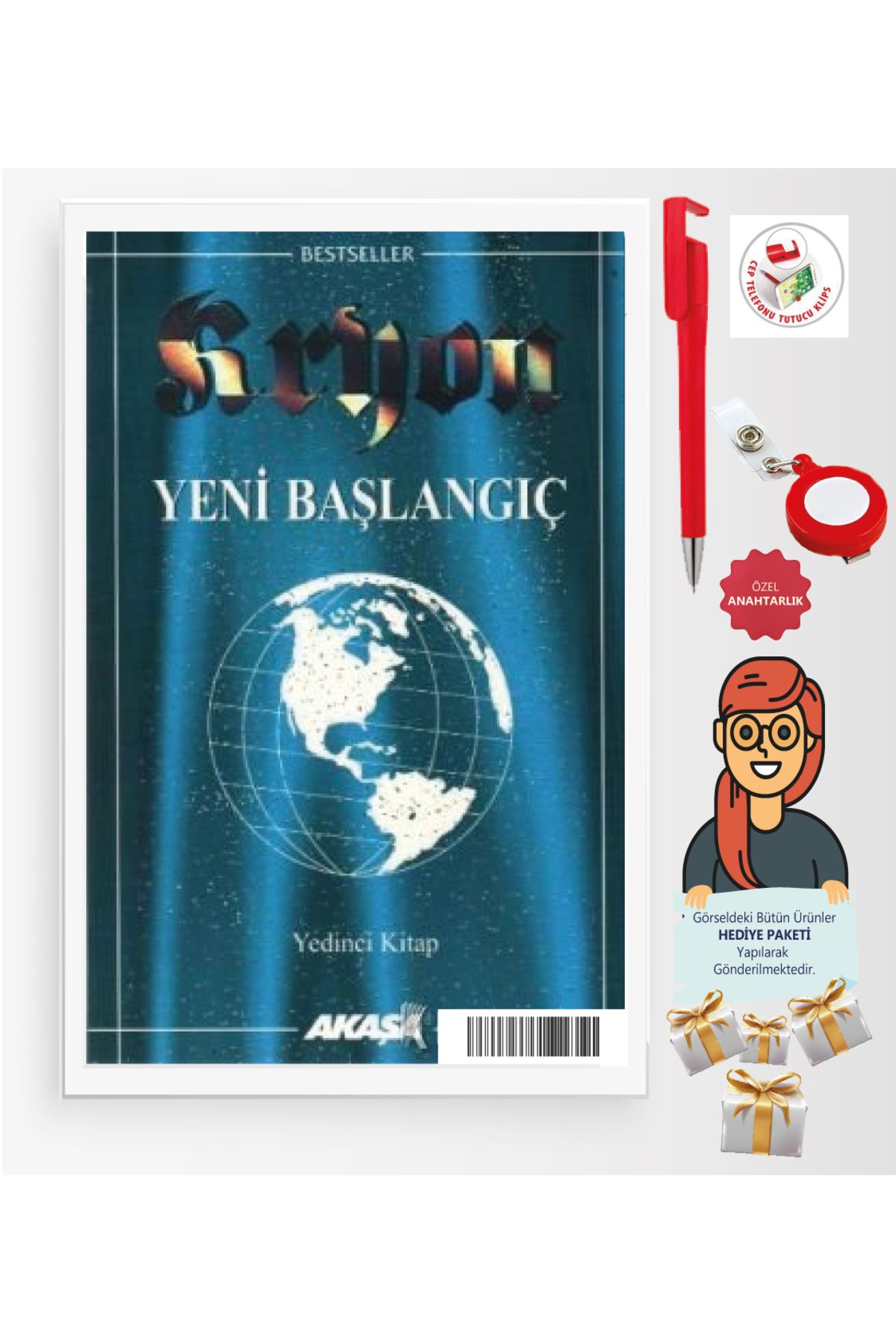 Akaşa Yayınları Maje Hediye+Kryon: 7, Kitap Yeni Başlangıç(Lee Carroll)-Bireysel Gelişim-Akaşa Kitap