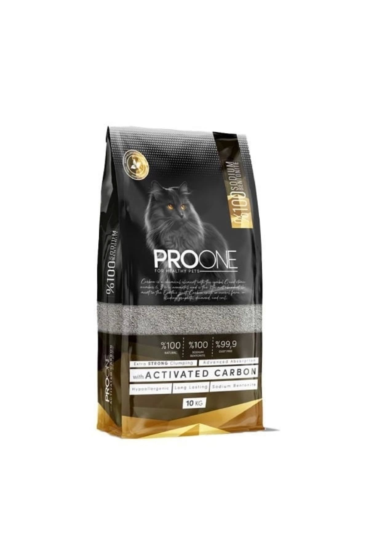 YNT İthalat Pro One Hypoallergenic Aktif Karbonlu İnce Taneli Sodyum Bentonit Kedi Kumu 10 Kg