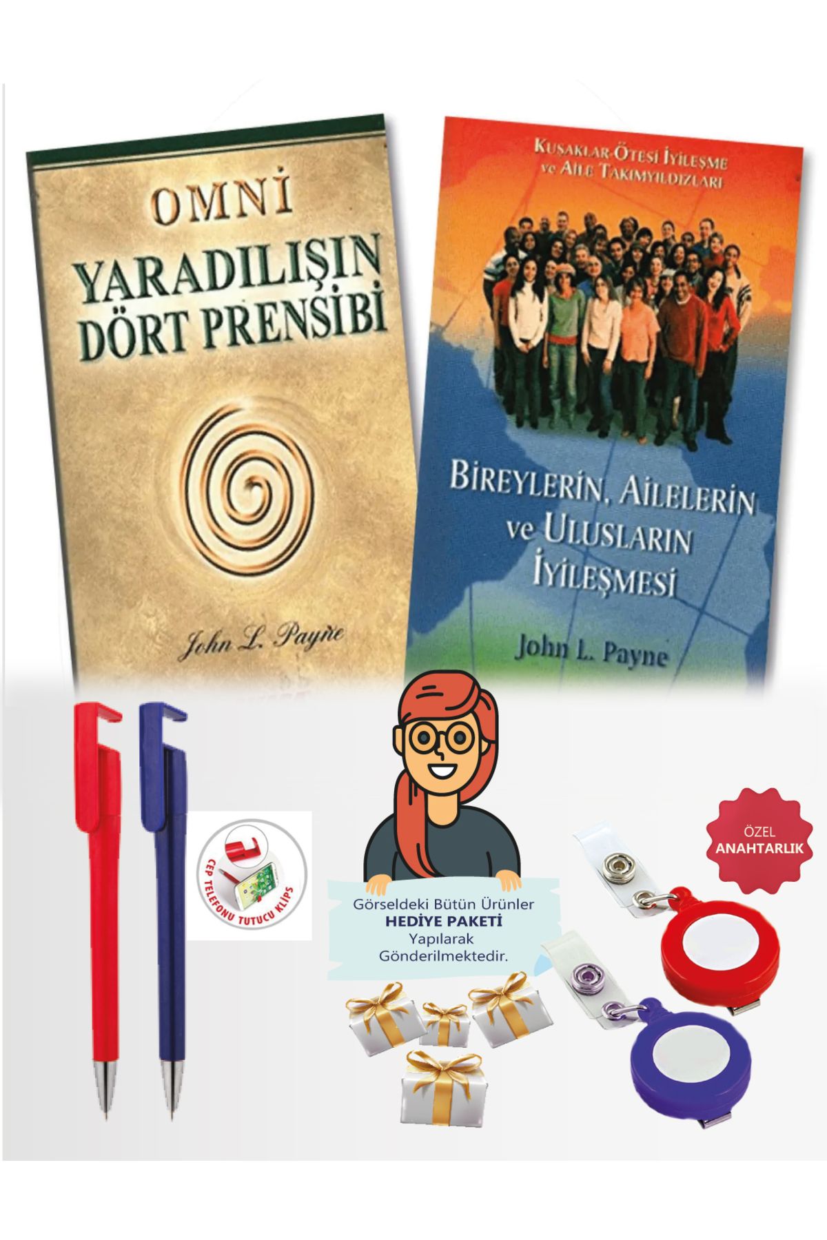 Akaşa Yayınları Maje Hediye+John L, Payne(Omni Yaradılışın Dört Prensibi+Bireylerin Ailelerin İyileşmesi) 2 kitap