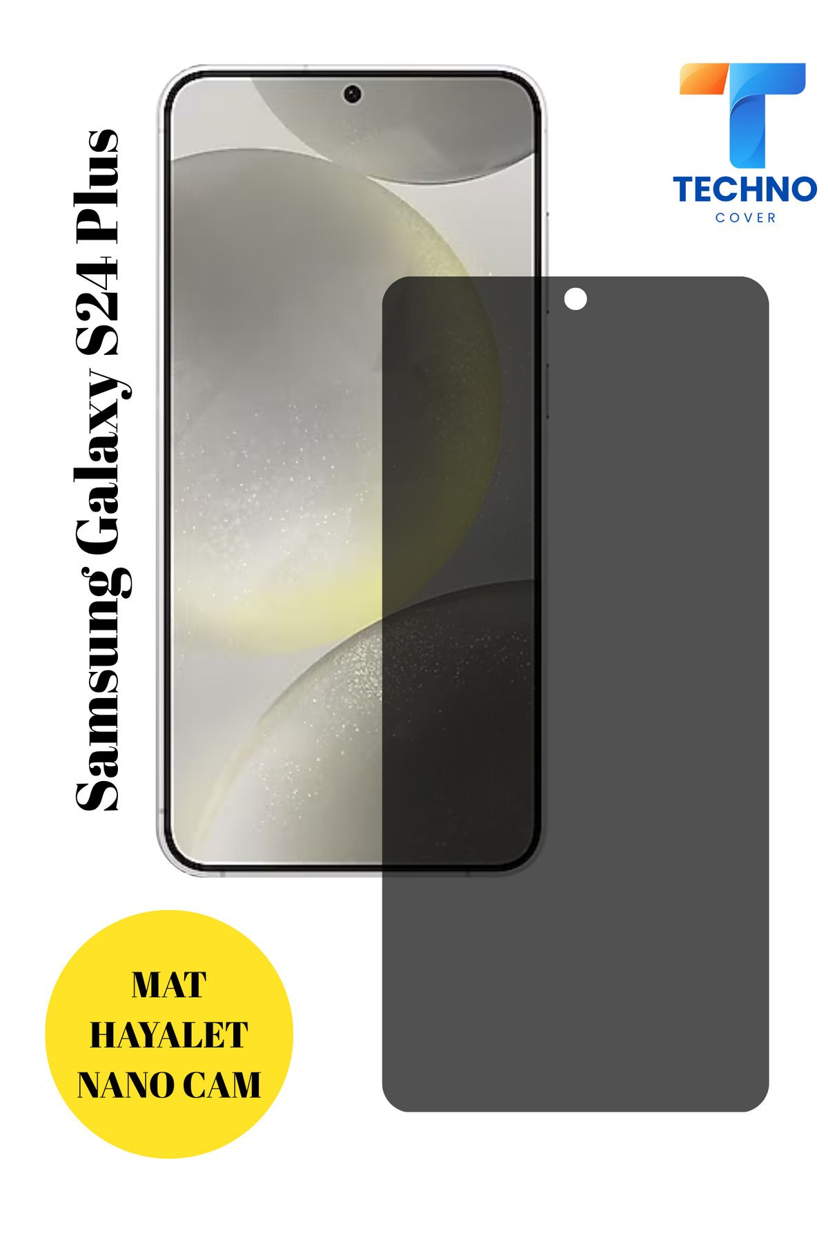 foxpower Samsung S24 Plus Mat Hayalet Nano Cam Darbelere Karşı Dayanıklı Esnek Nano Ekran Koruyucu