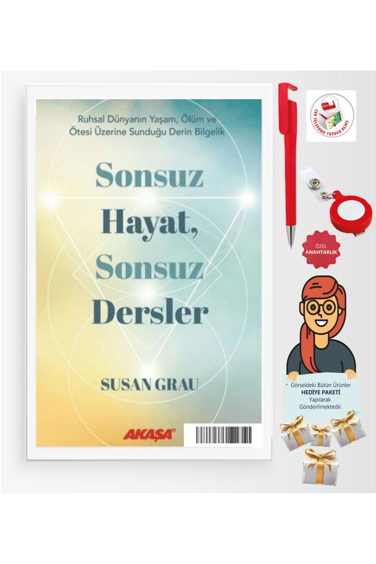 Akaşa Yayınları Maje Hediye+Sonsuz Hayat, Sonsuz Dersler Susan Grau Yeni Kitap Edebiyat
