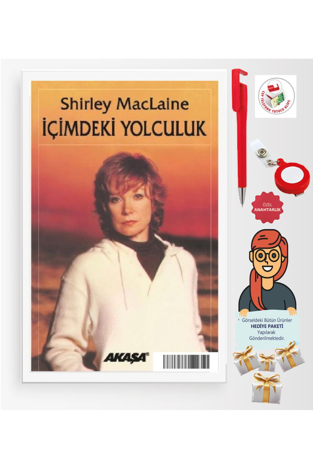 Akaşa Yayınları Maje Hediye+İçimdeki Yolculuk(Shirley MacLaine)-Bireysel Gelişim-Akaşa Kitap