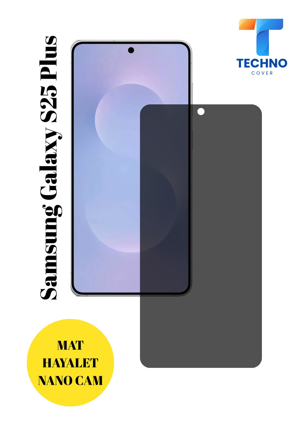 foxpower Samsung S25 Plus Mat Hayalet Nano Cam Darbelere Karşı Dayanıklı Esnek Nano Ekran Koruyucu