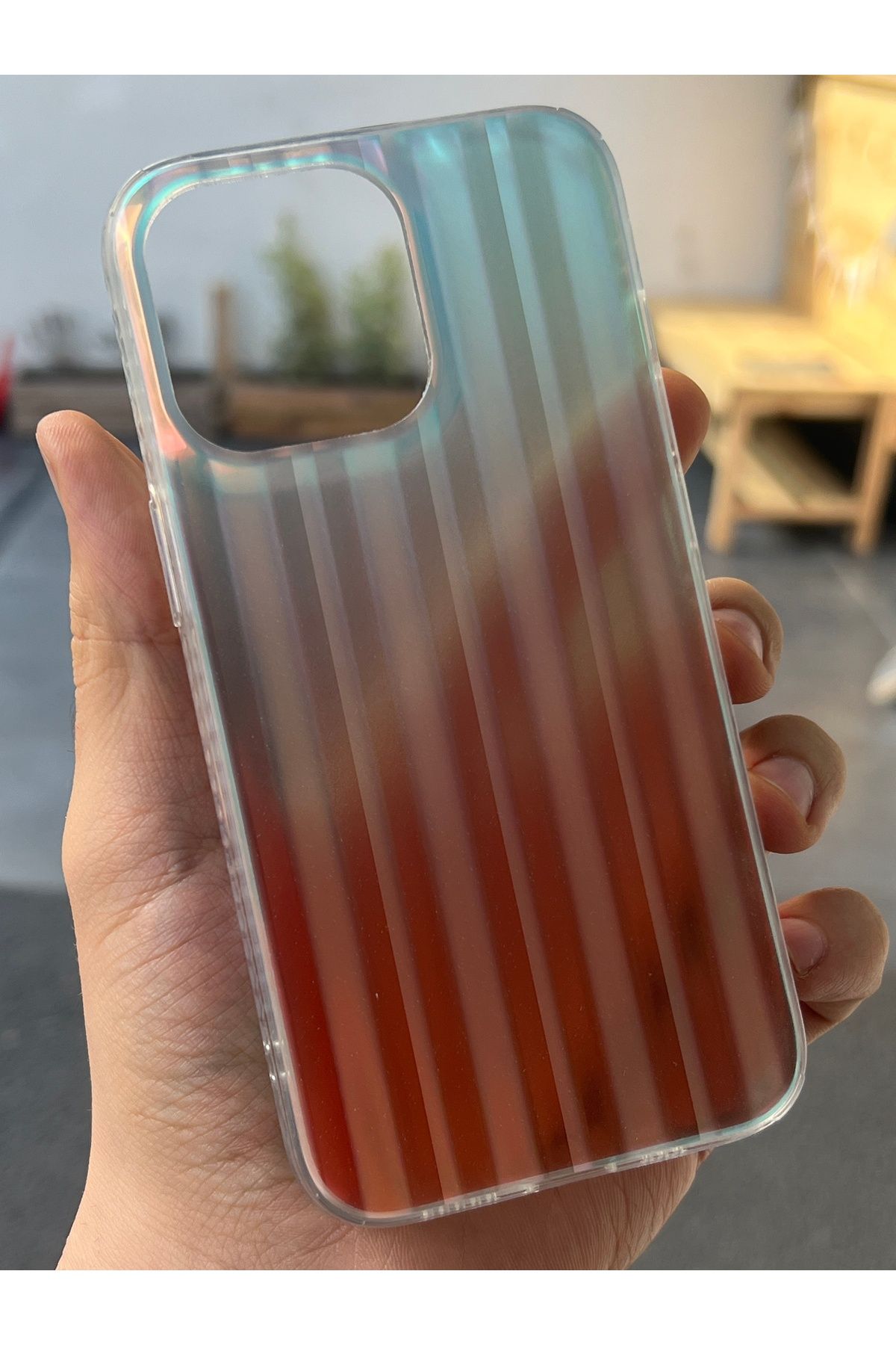 EDELFU iPhone 13 PRO [6.1 inç] Uyumlu Hologram Leopar Desenli Kılıf – Parlak & Koruyucu