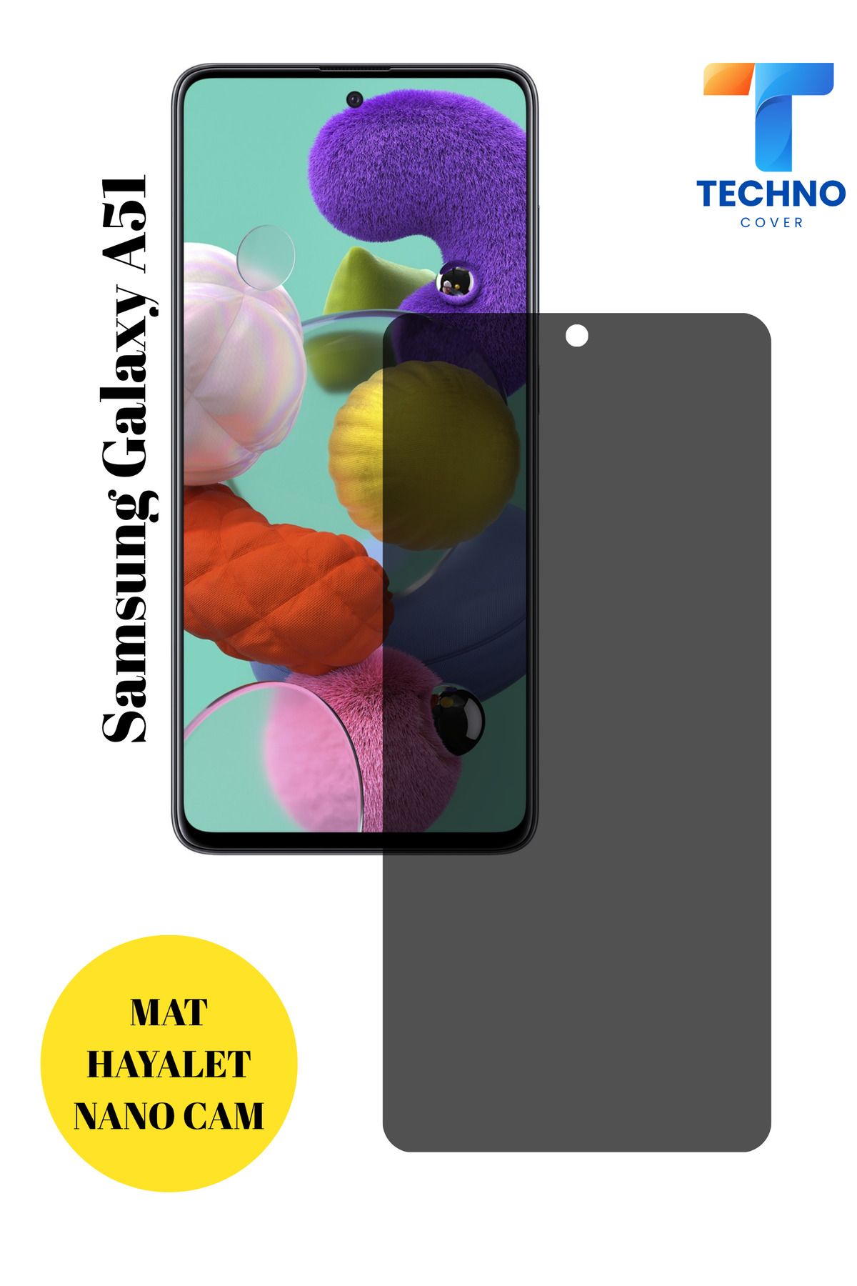 foxpower Samsung A51 Mat Hayalet Nano Cam Darbelere Karşı Dayanıklı Esnek Nano Ekran Koruyucu