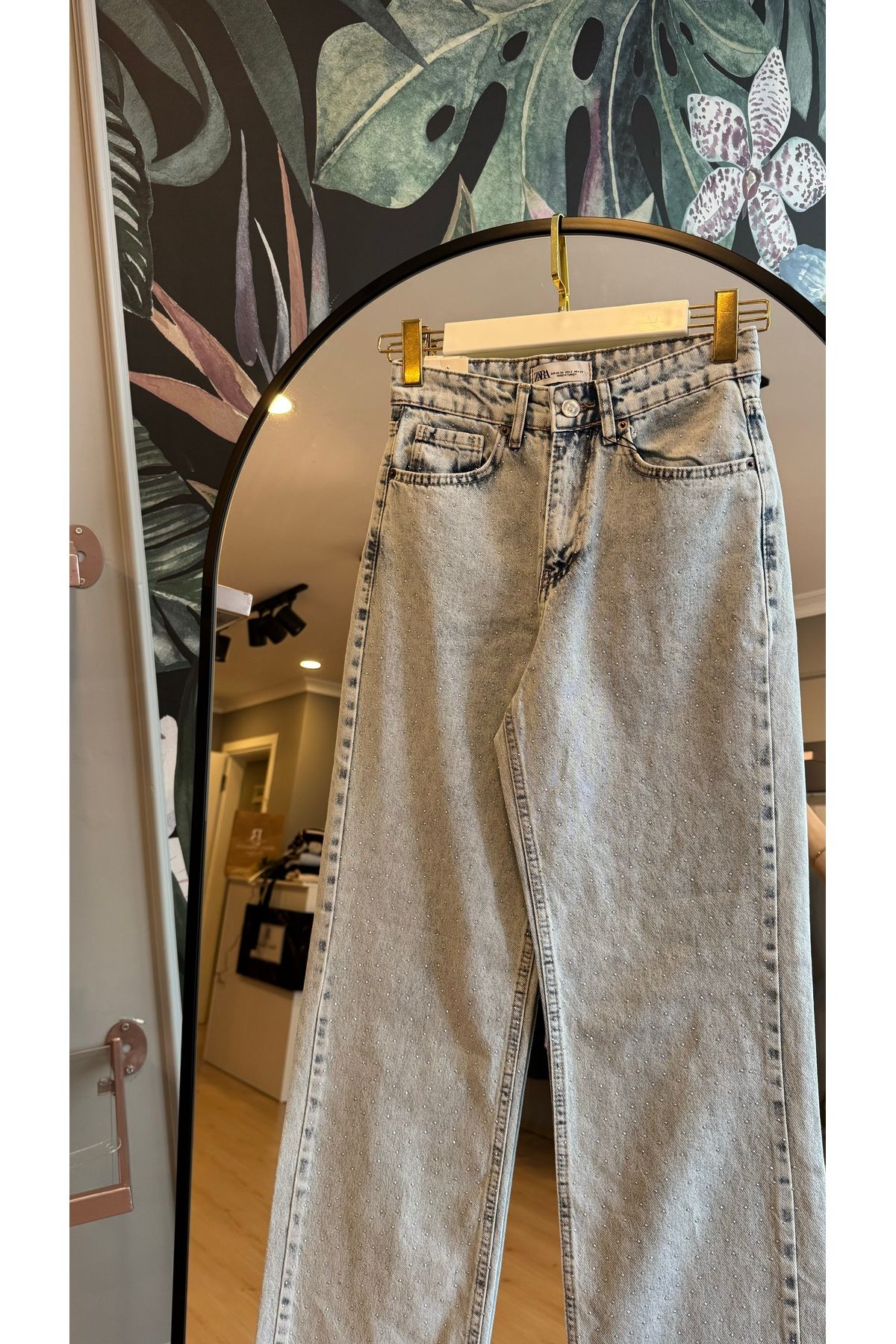 Büşra Butik Taşlı kot pantolon